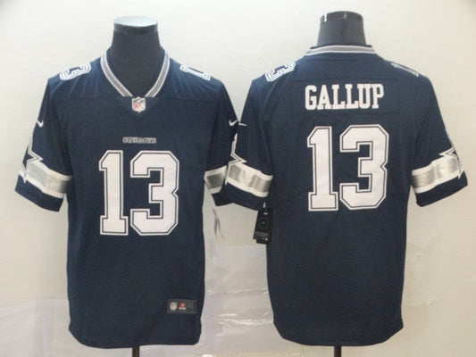 Men's Dallas Cowboys Michael Gallup #13 Navy Game Player Jerseys