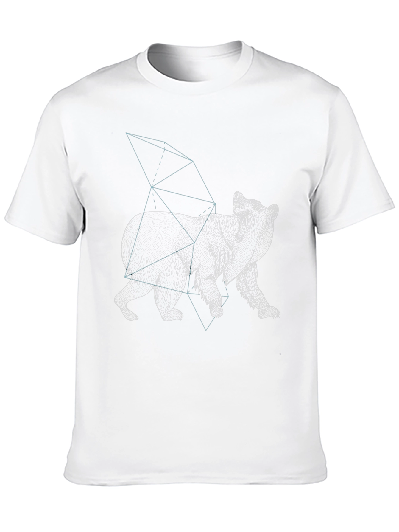 Geometric Bear Graphic T-Shirt