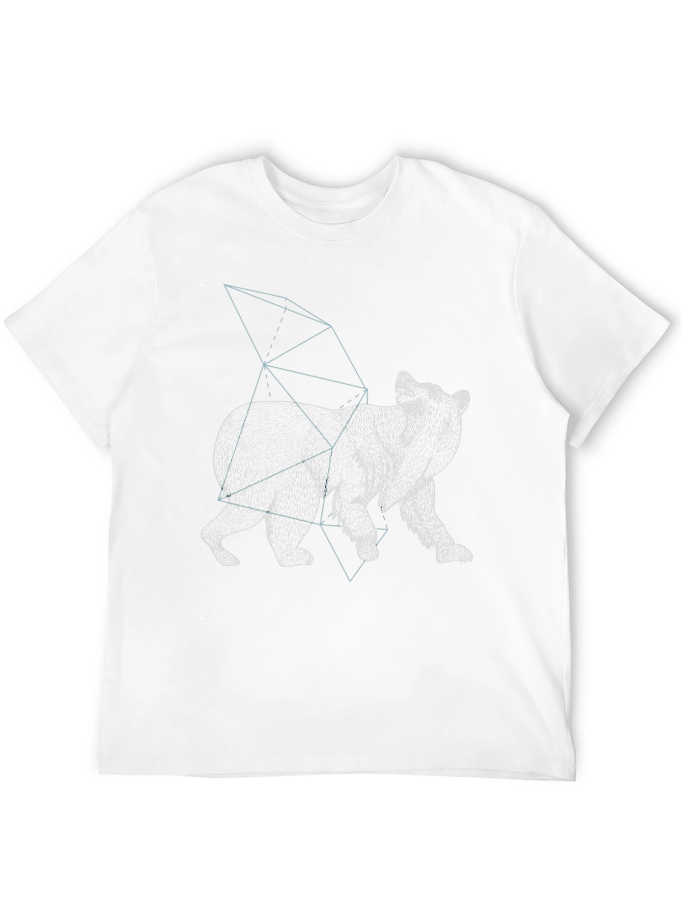 Geometric Bear Graphic T-Shirt