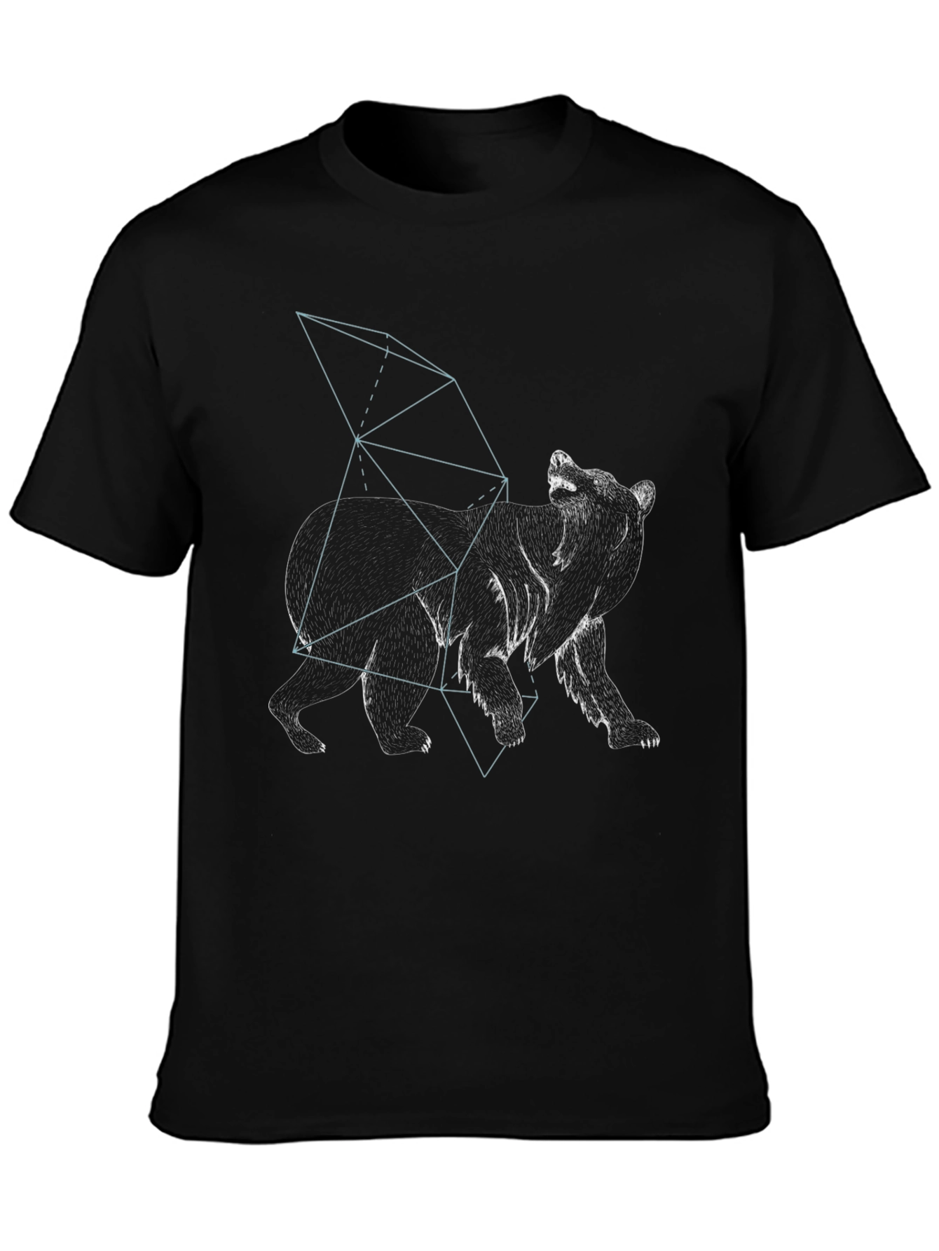 Geometric Bear Graphic T-Shirt