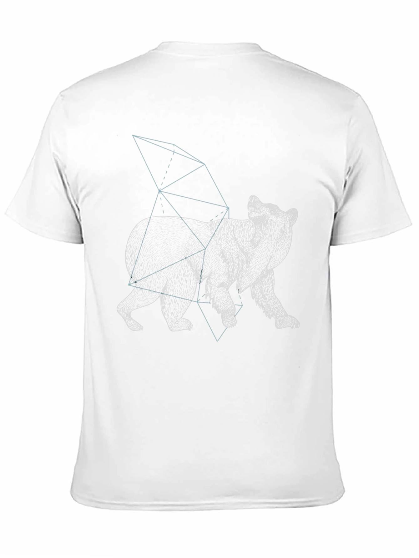 Geometric Bear Graphic T-Shirt