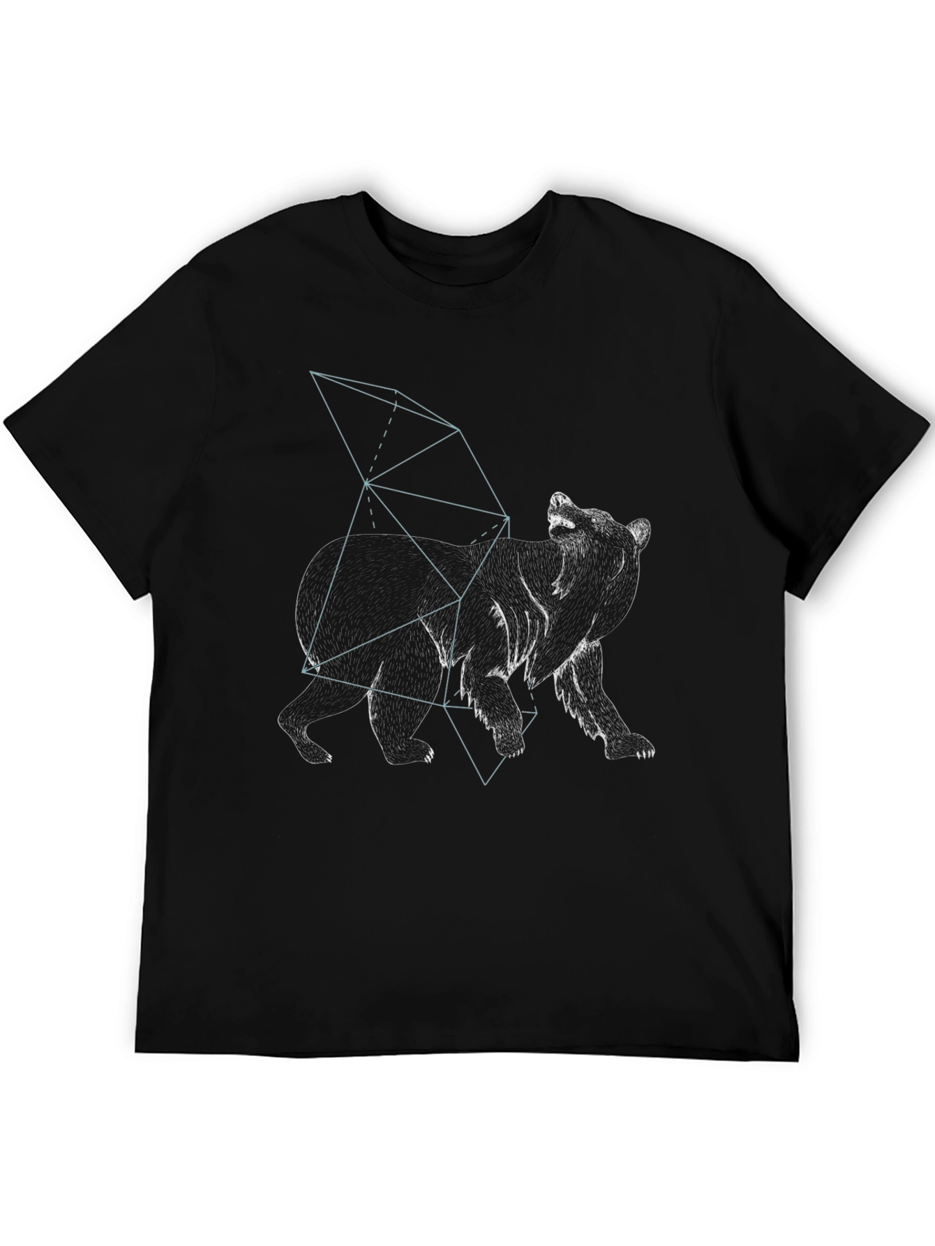 Geometric Bear Graphic T-Shirt