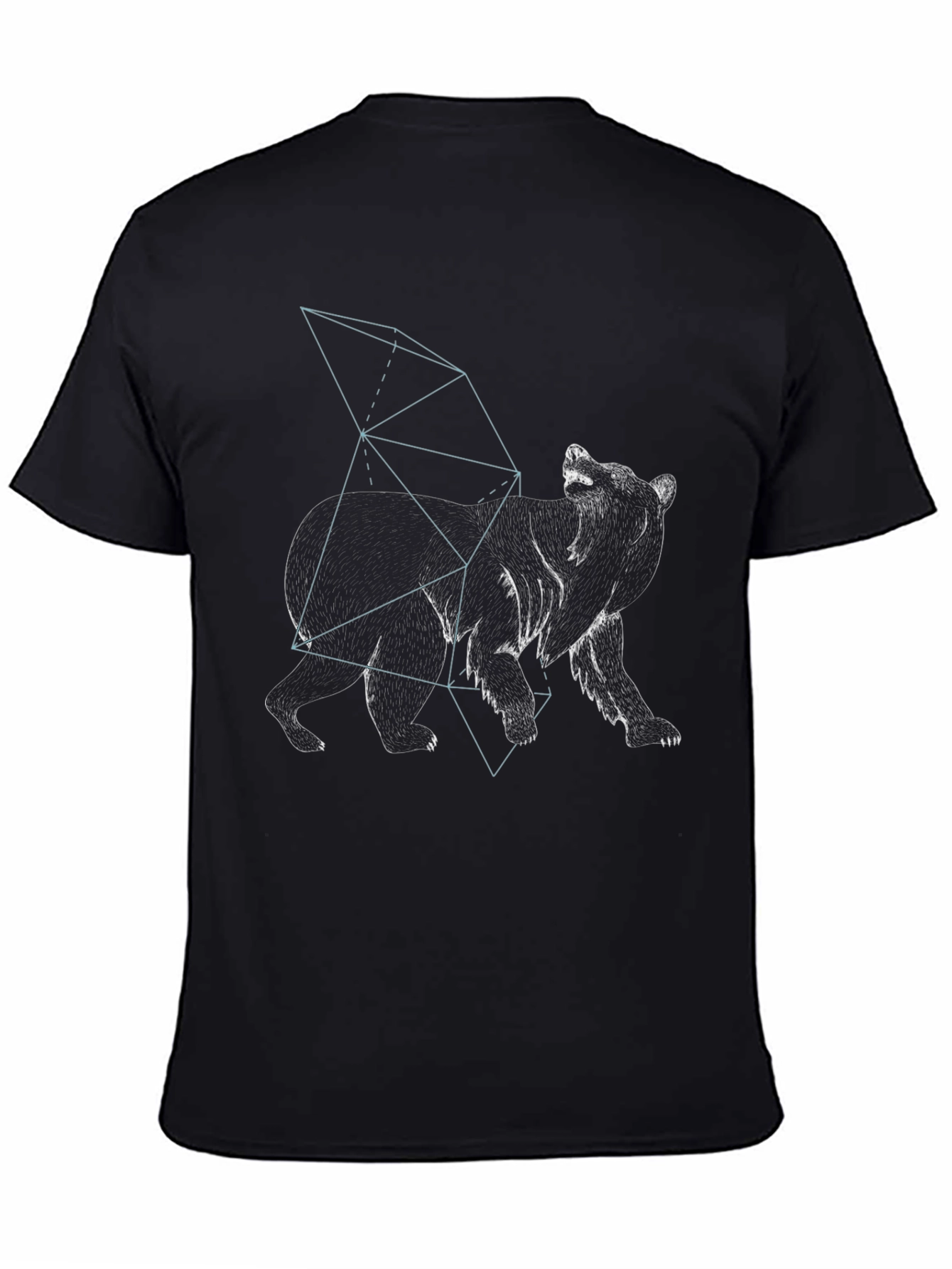 Geometric Bear Graphic T-Shirt