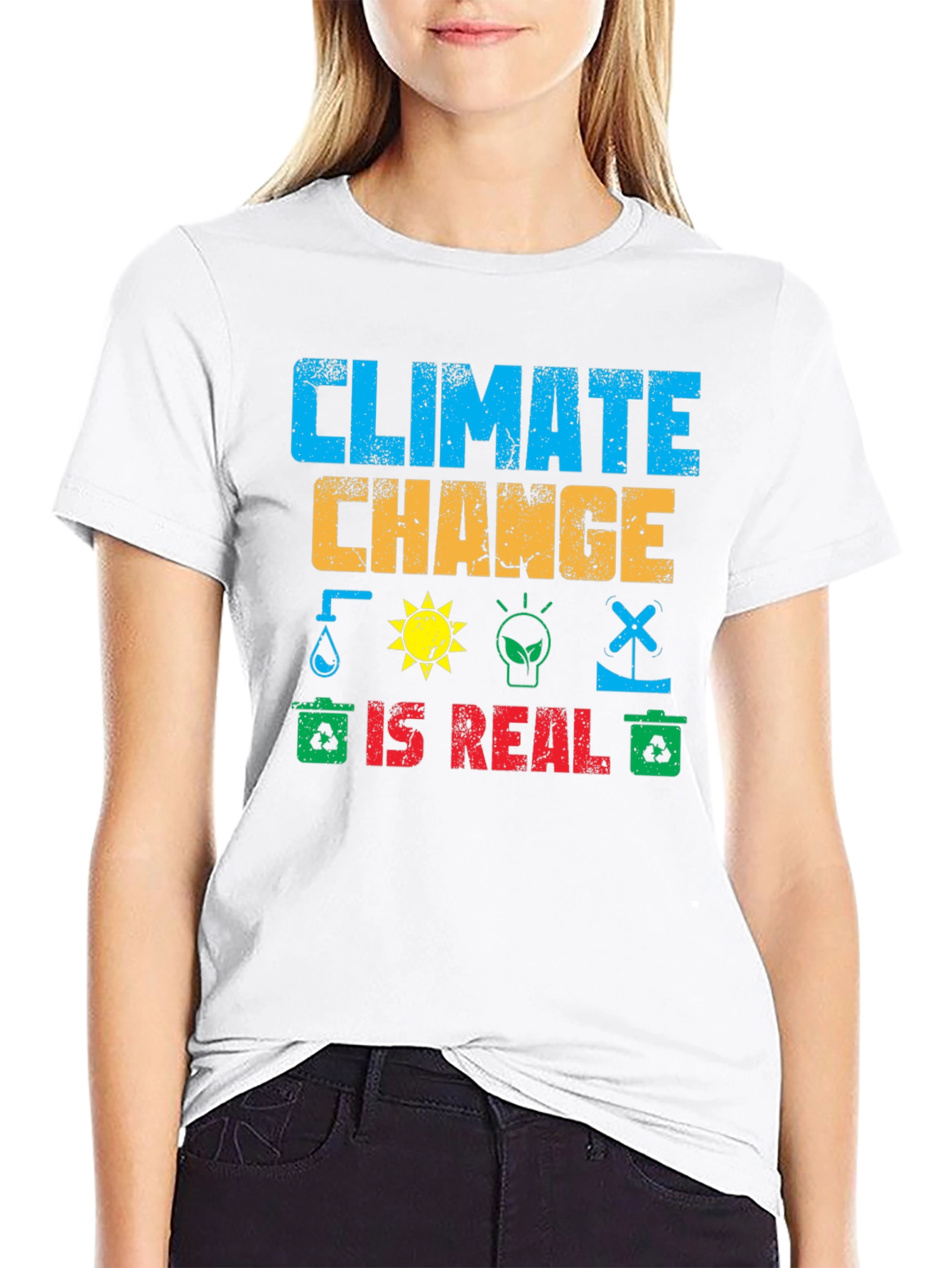 Climate Change is Real Graphic T-Shirt