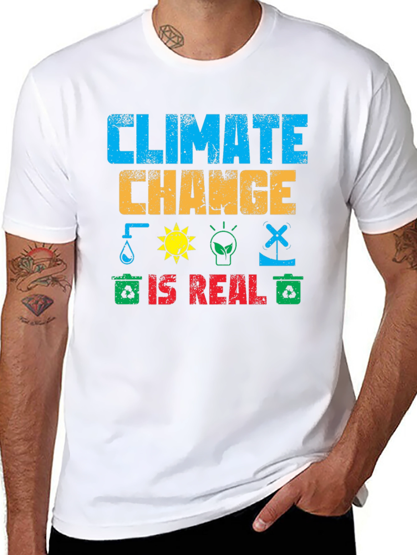 Climate Change is Real Graphic T-Shirt