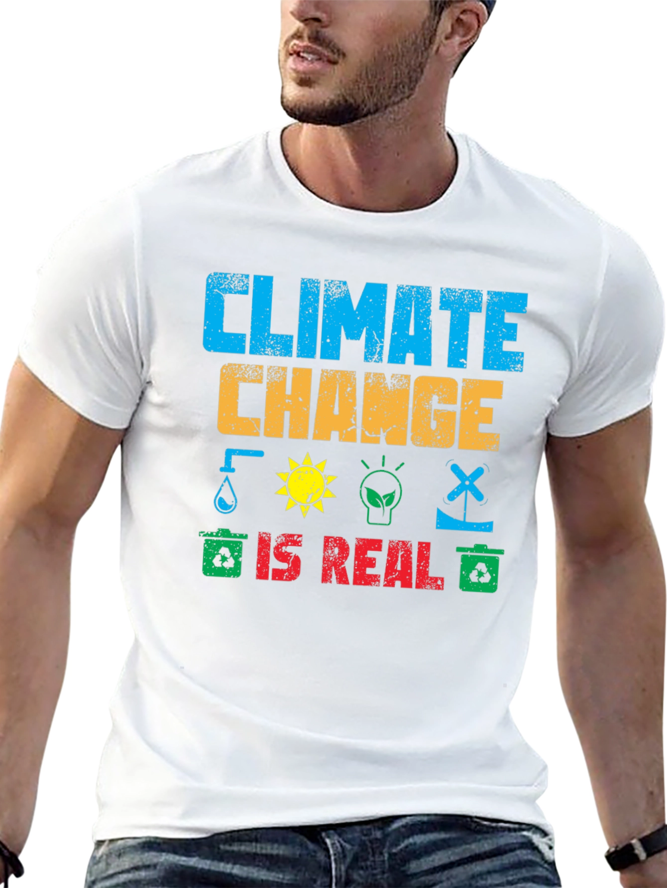 Climate Change is Real Graphic T-Shirt