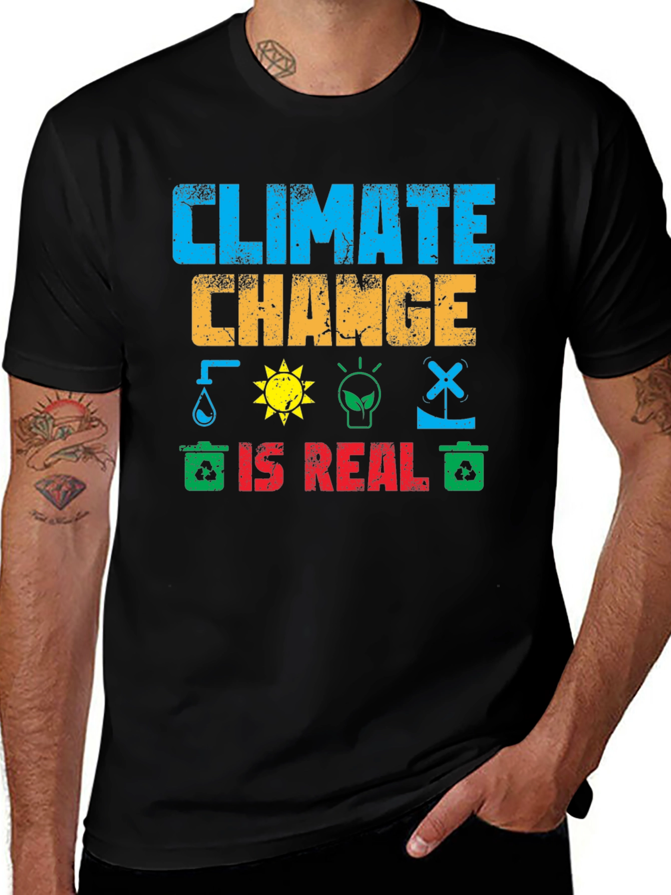 Climate Change is Real Graphic T-Shirt