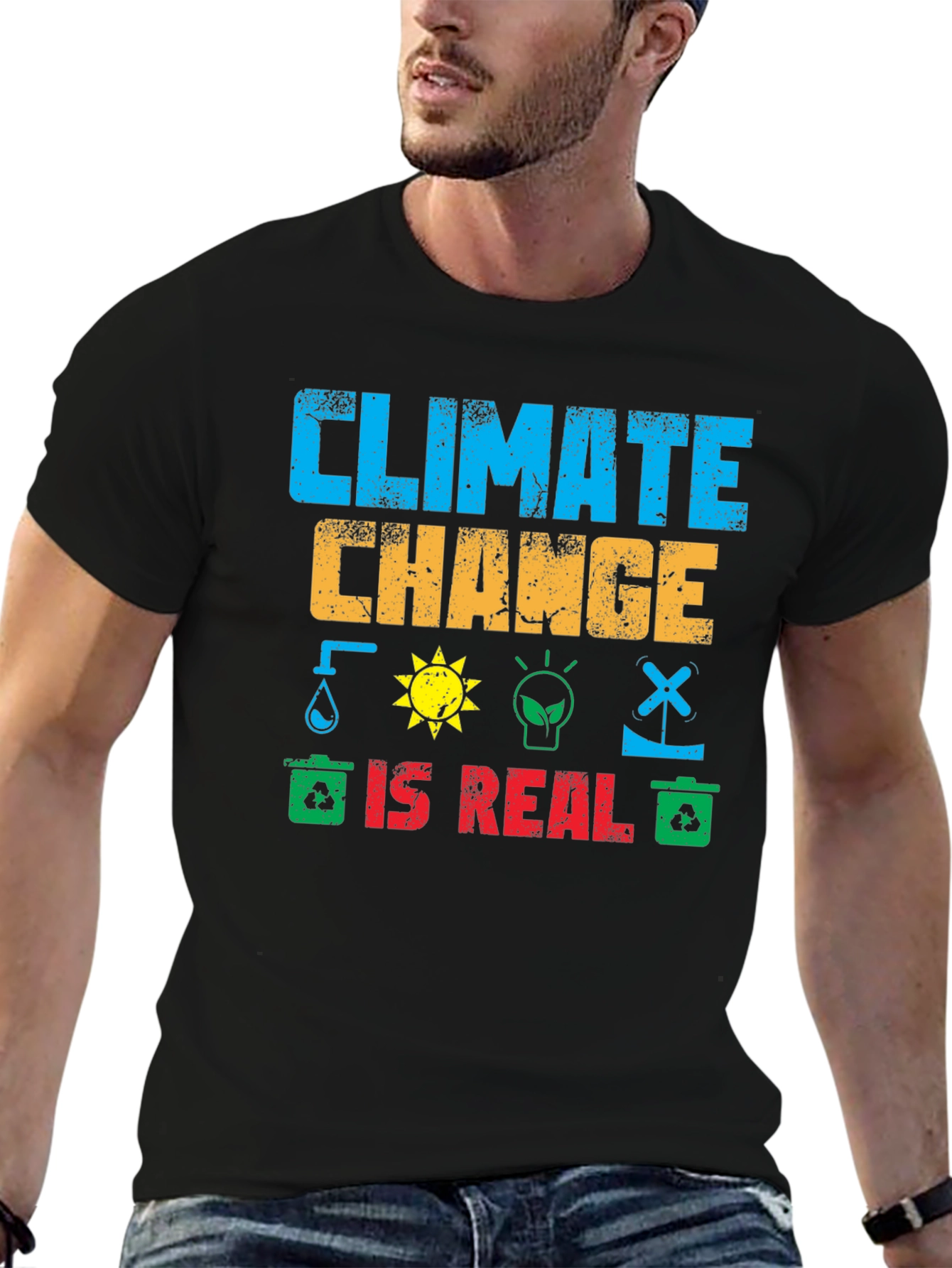 Climate Change is Real Graphic T-Shirt