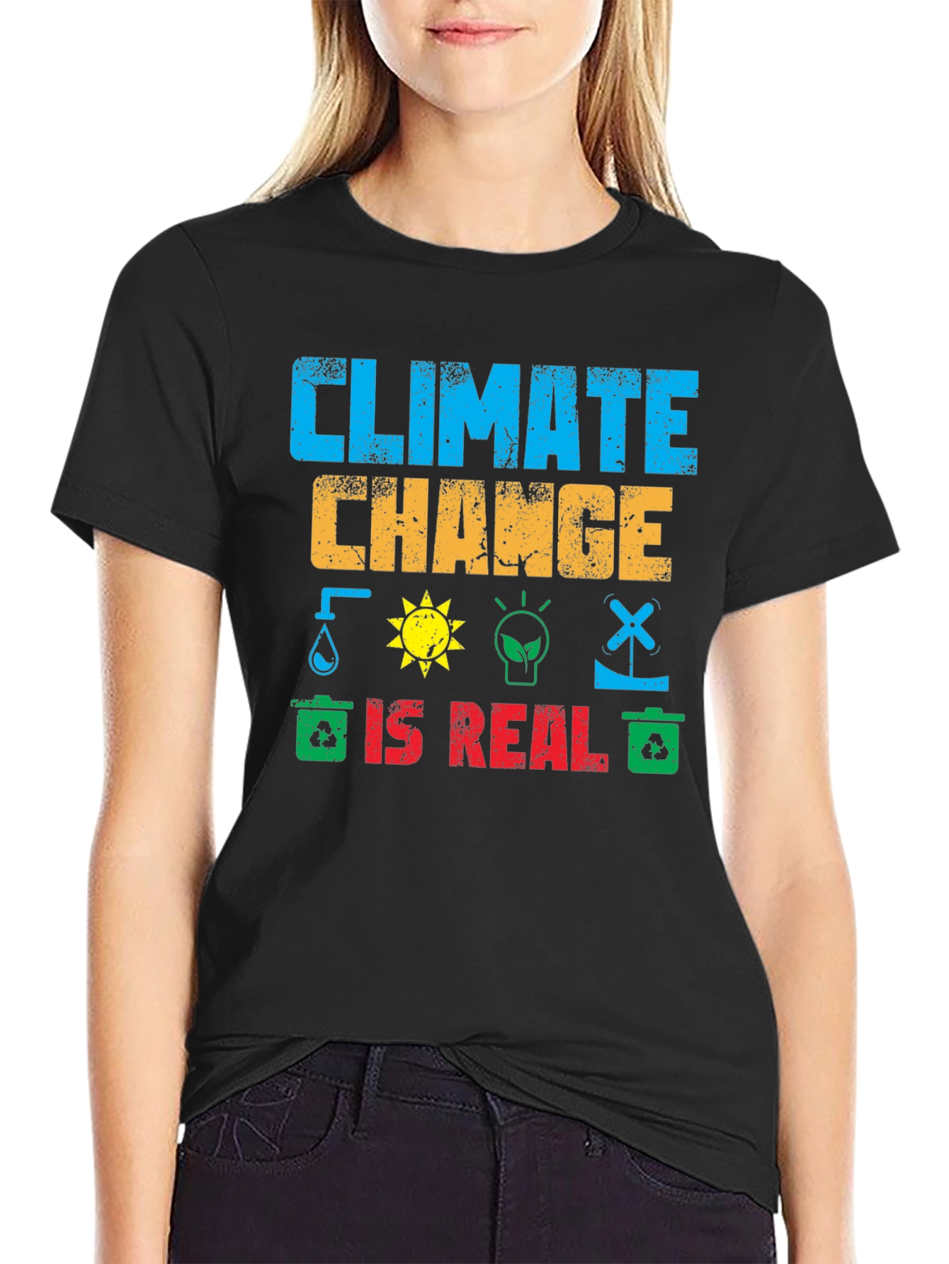 Climate Change is Real Graphic T-Shirt