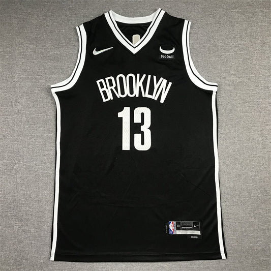 Men's Brooklyn Nets James Harden Black 2021/22 Diamond Swingman Jerseys