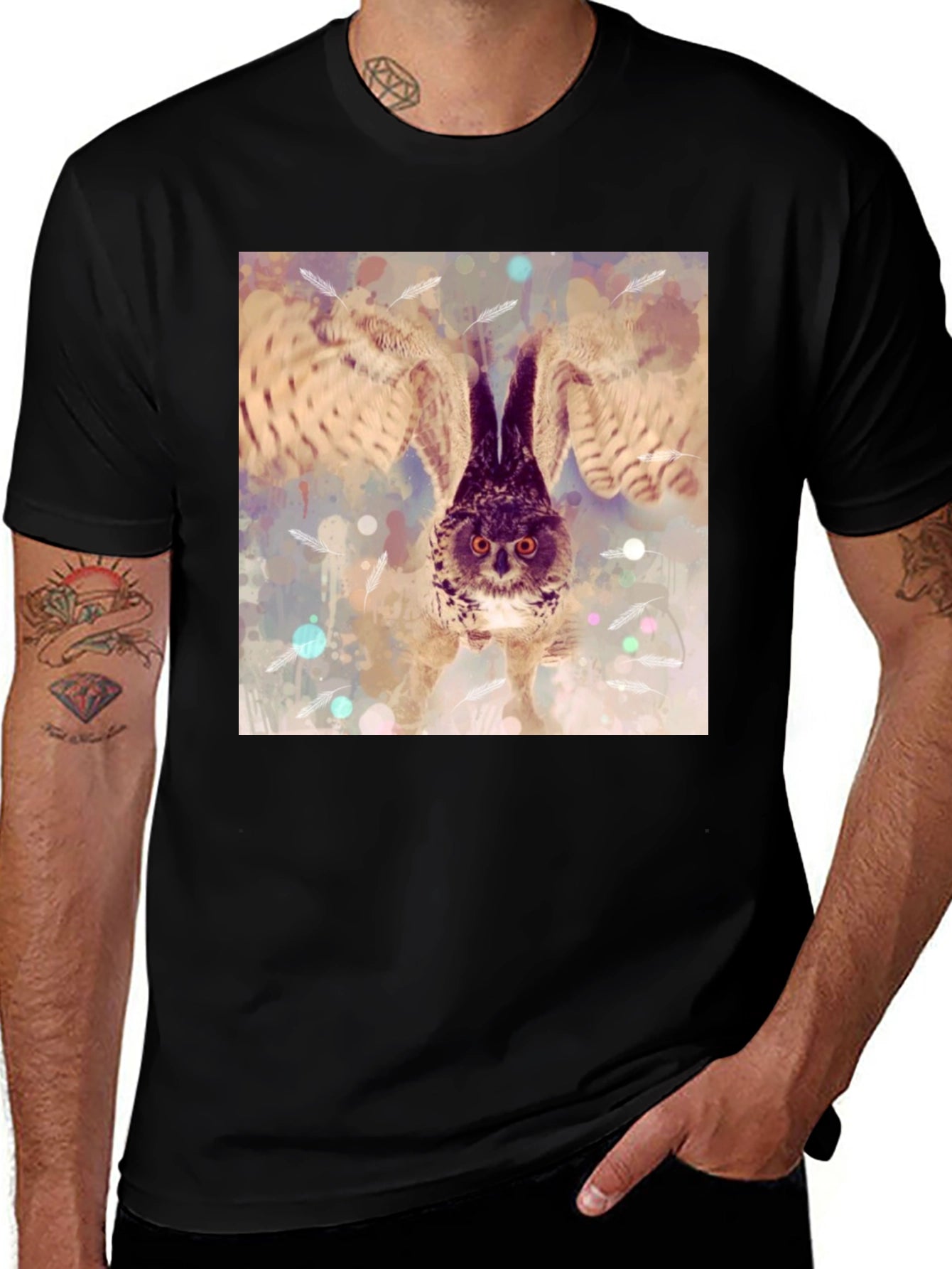 Owl Wings T-Shirt - Unique Graphic Tee