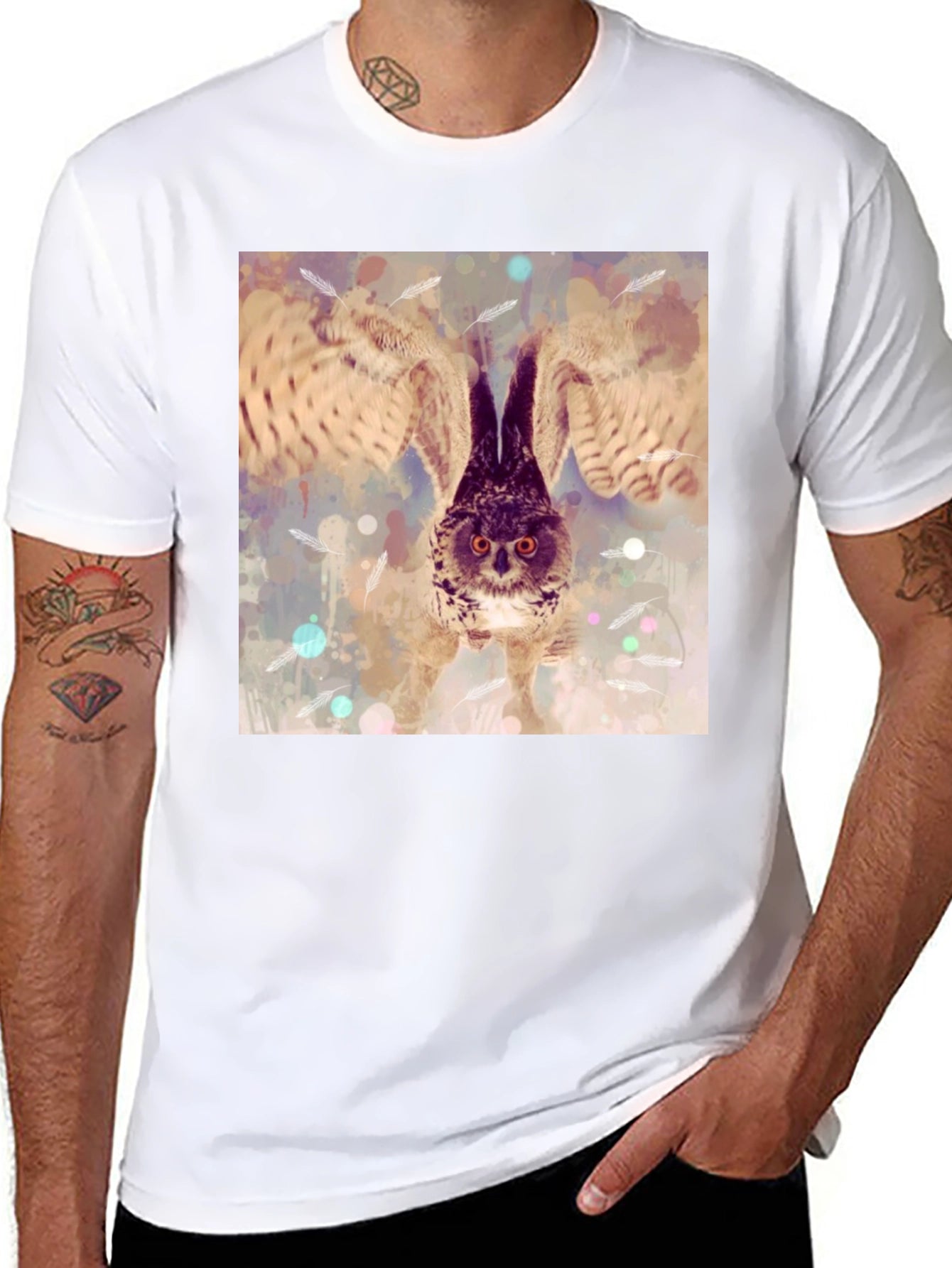 Owl Wings T-Shirt - Unique Graphic Tee