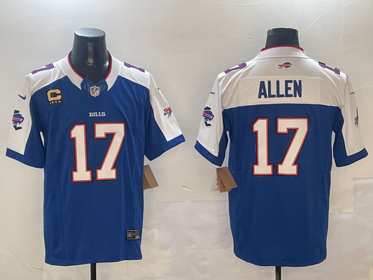Men's Buffalo Bills Josh Allen #17 Royal Team Game Player Jerseys