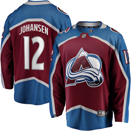 Men's Colorado Avalanche Ryan Johansen #12 Maroon Home Breakaway Jerseys