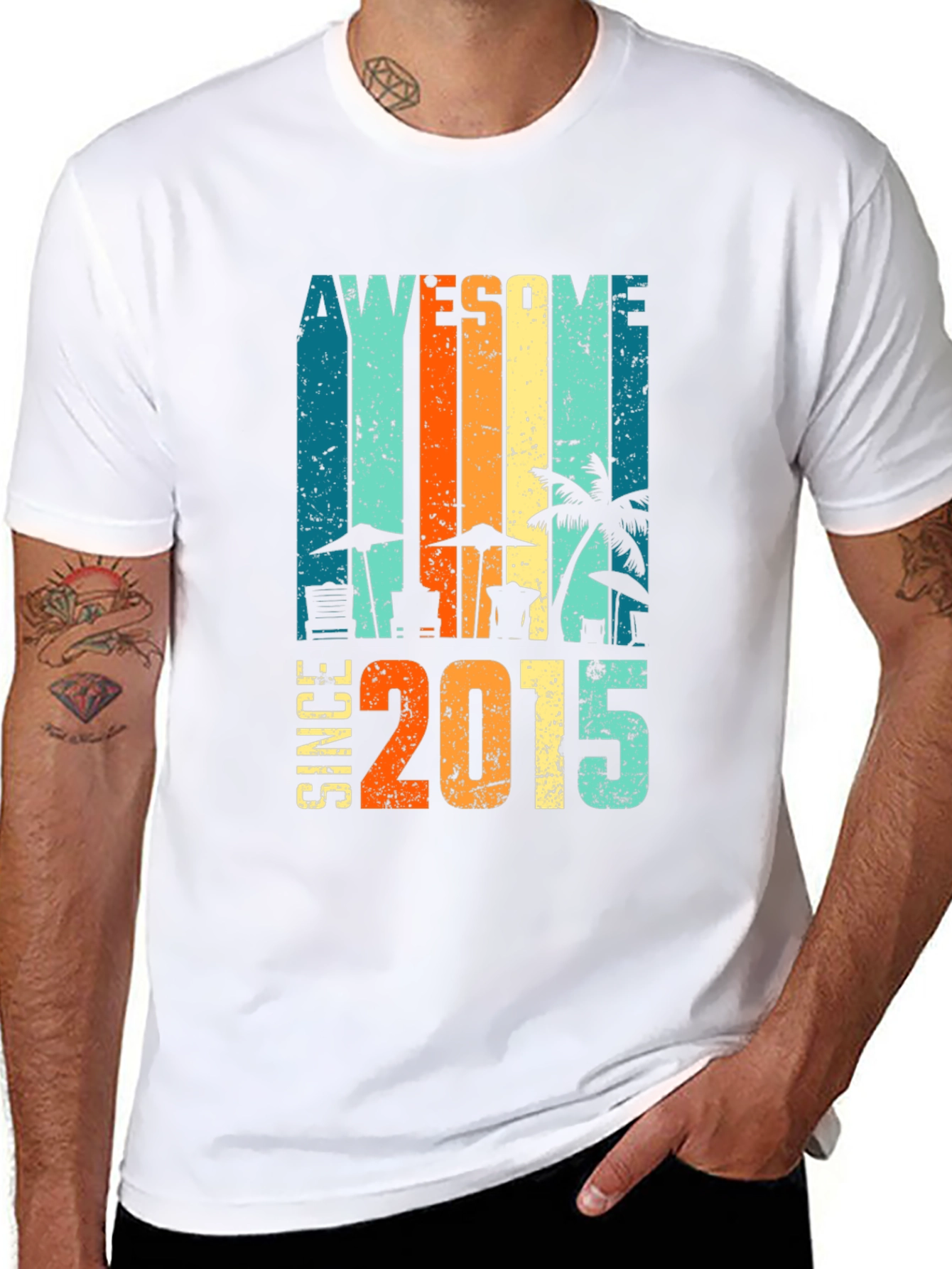 Awesome Since 2015 Retro T-Shirt