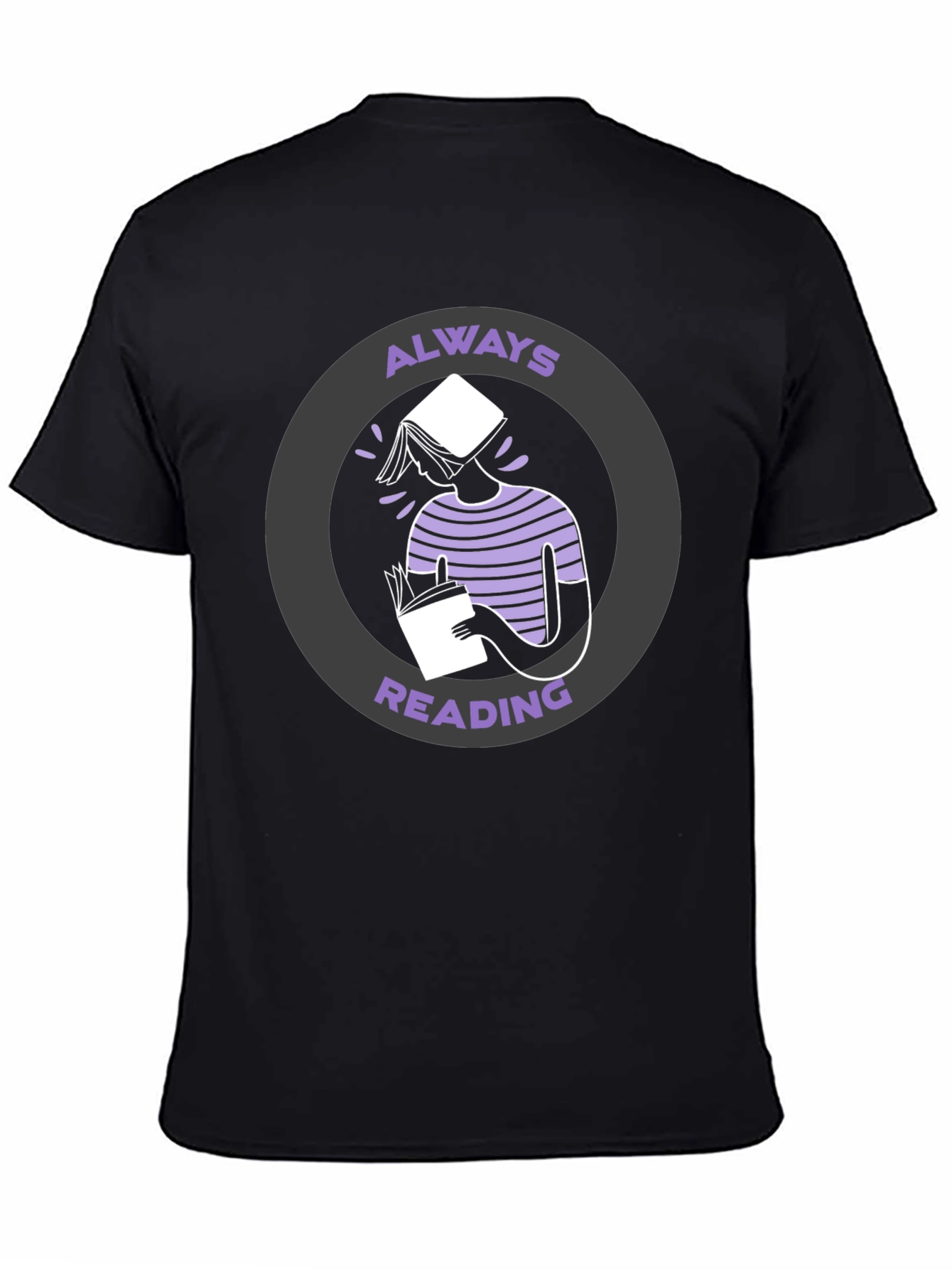 Always Reading Graphic Tee - Book Lovers T-Shirt