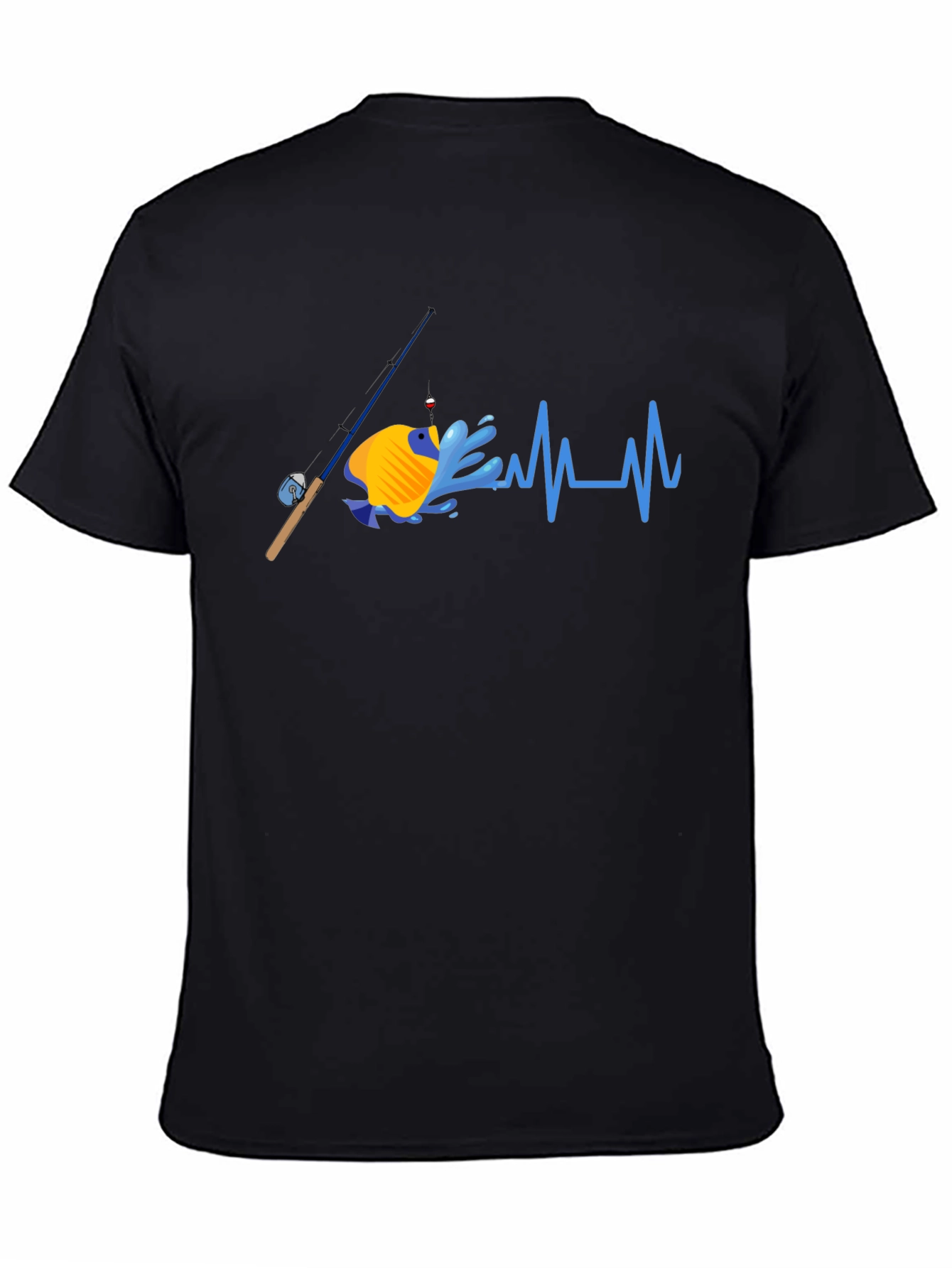 Fishing Heartbeat T-Shirt - Anglers Passion