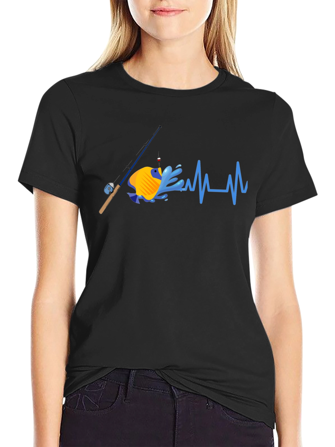 Fishing Heartbeat T-Shirt - Anglers Passion
