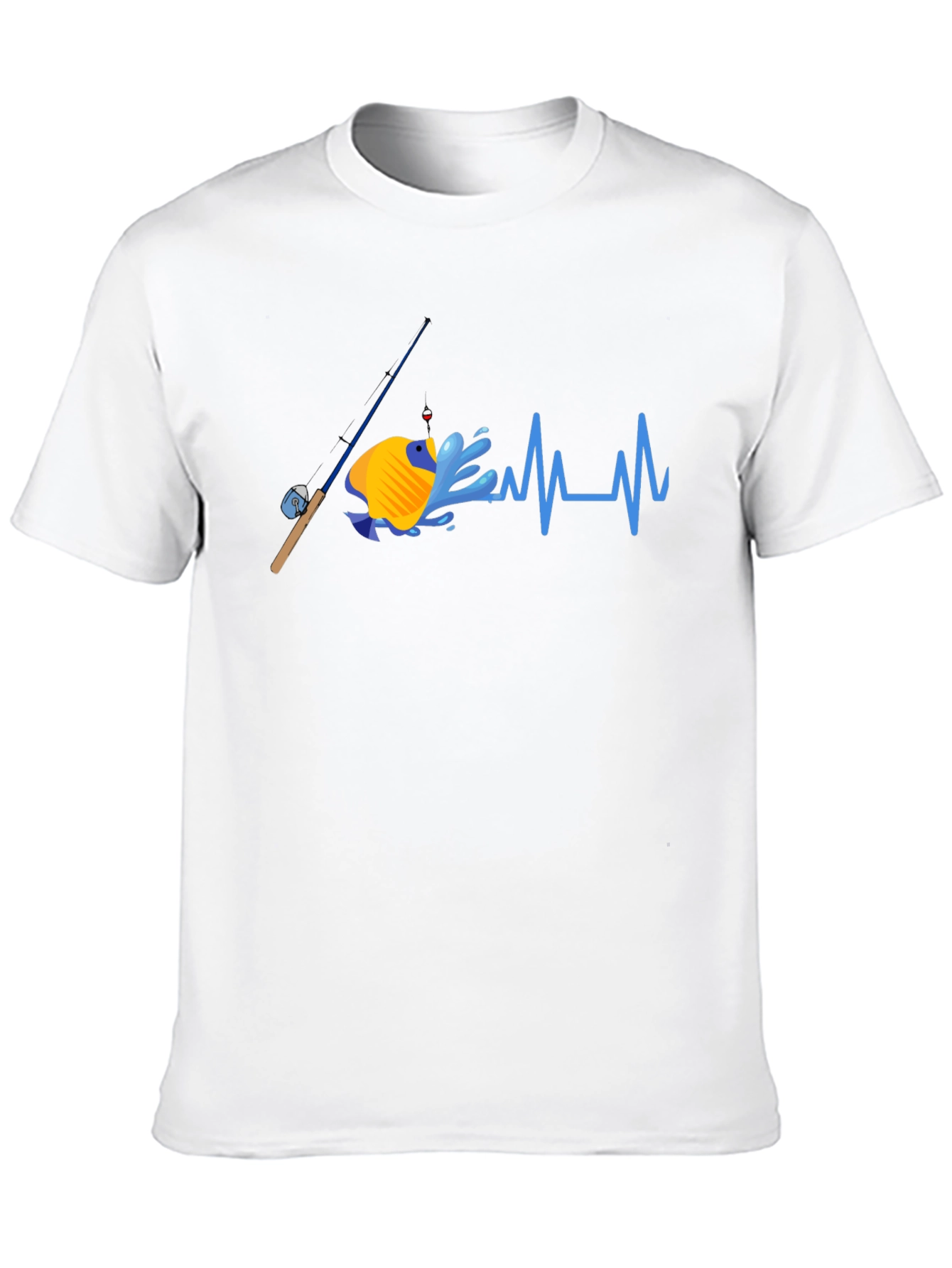 Fishing Heartbeat T-Shirt - Anglers Passion