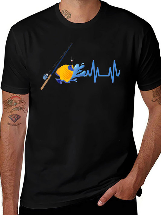 Fishing Heartbeat T-Shirt - Anglers Passion
