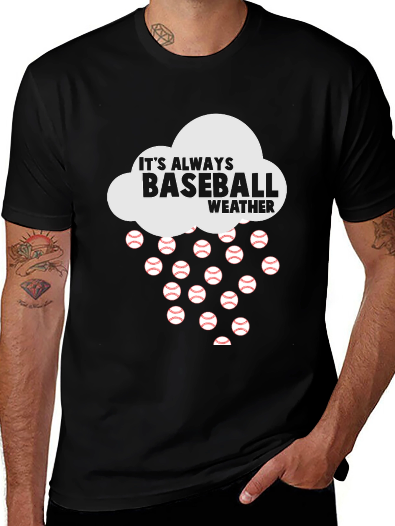 Baseball Weather Graphic Tee