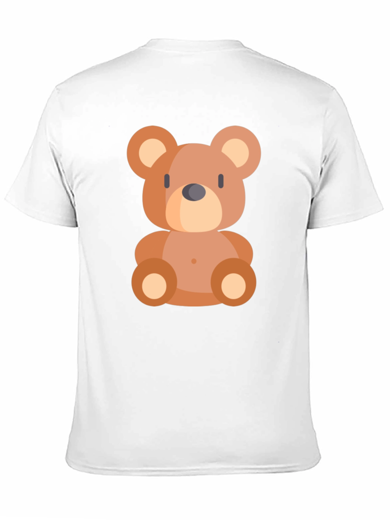 Cute Cartoon Bear Black T-Shirt