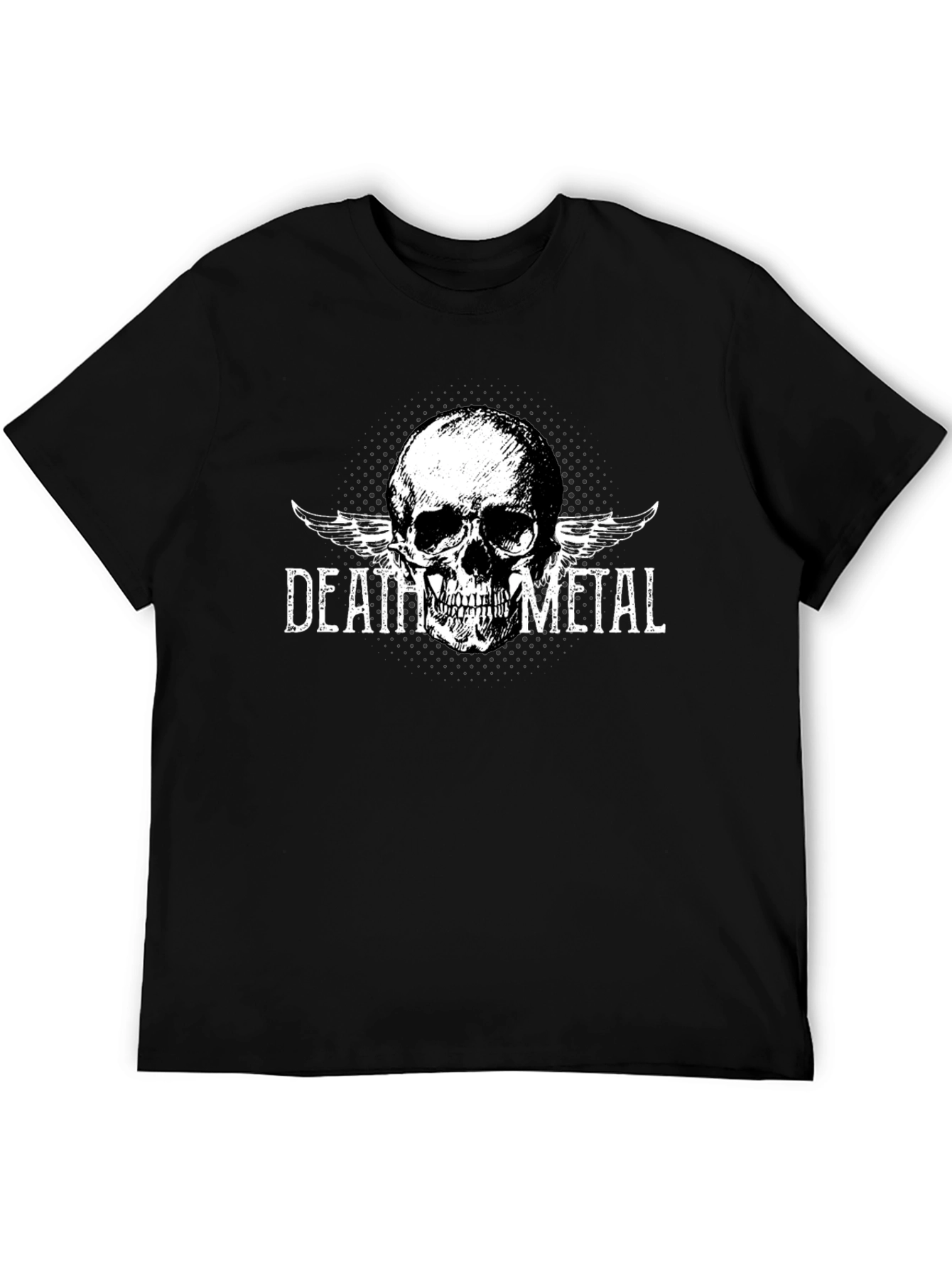 Death Metal Skull Graphic T-Shirt