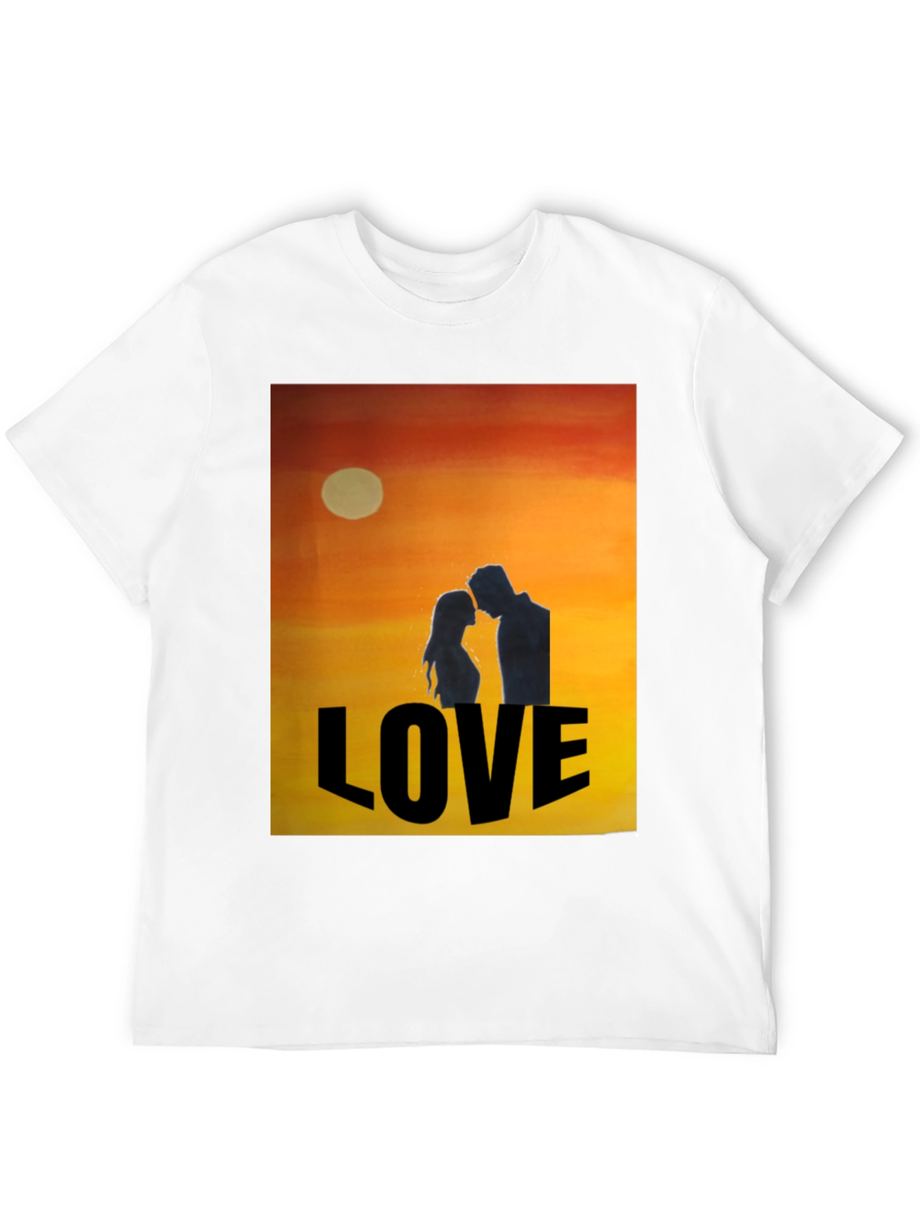 Love Sunset Graphic Tee - Stylish Black T-Shirt