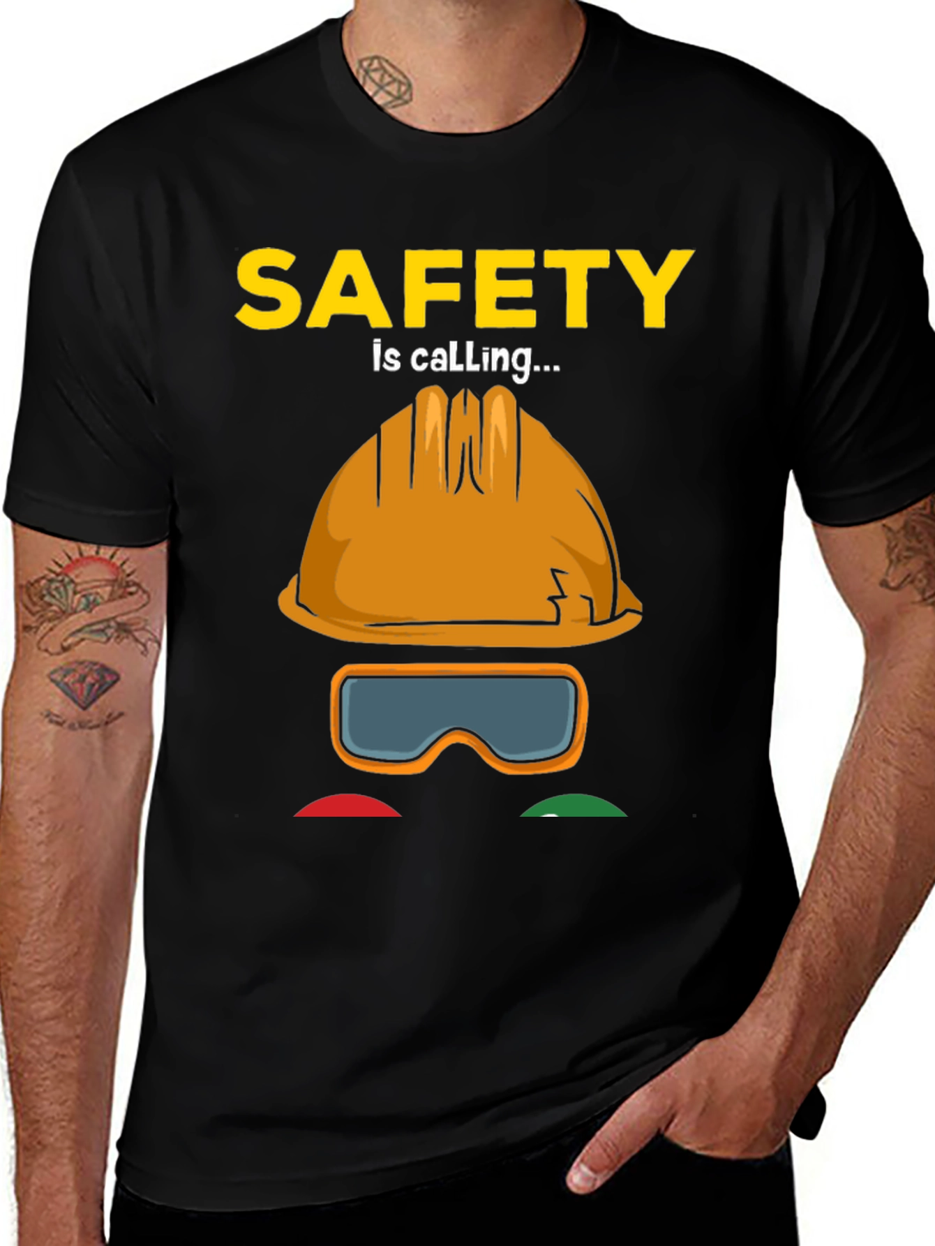 Safety is Calling T-Shirt - Construction Worker Tee
