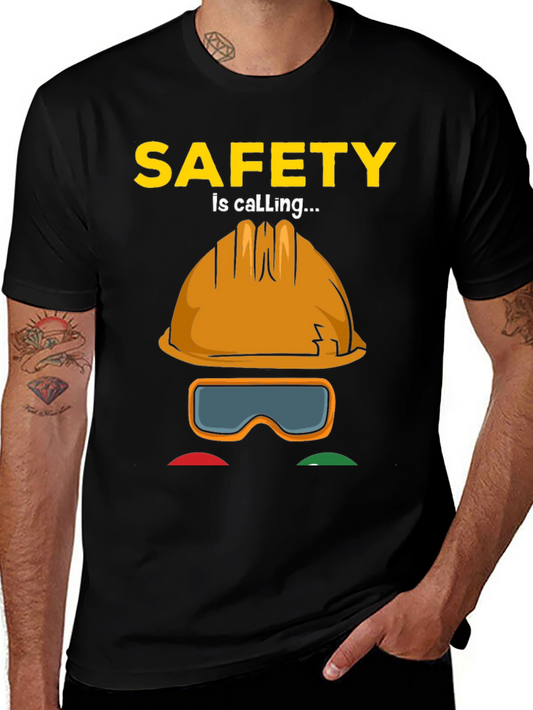 Safety is Calling T-Shirt - Construction Worker Tee