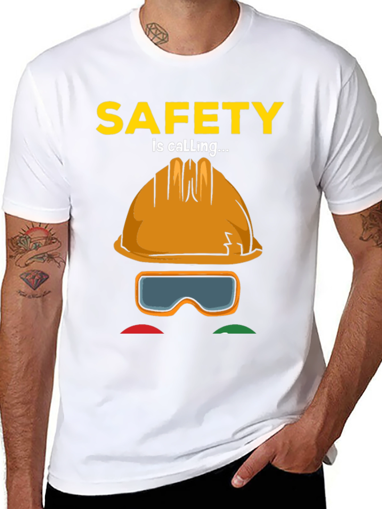 Safety is Calling T-Shirt - Construction Worker Tee