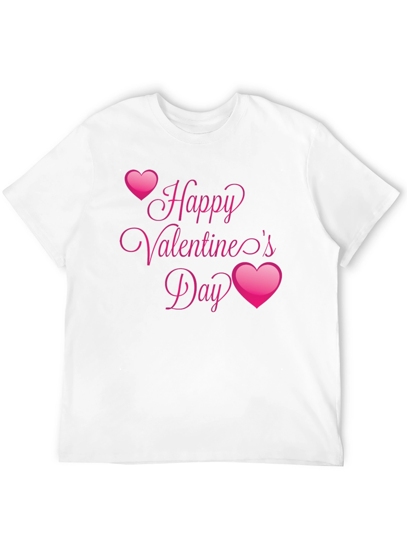 Happy Valentines Day Black T-Shirt