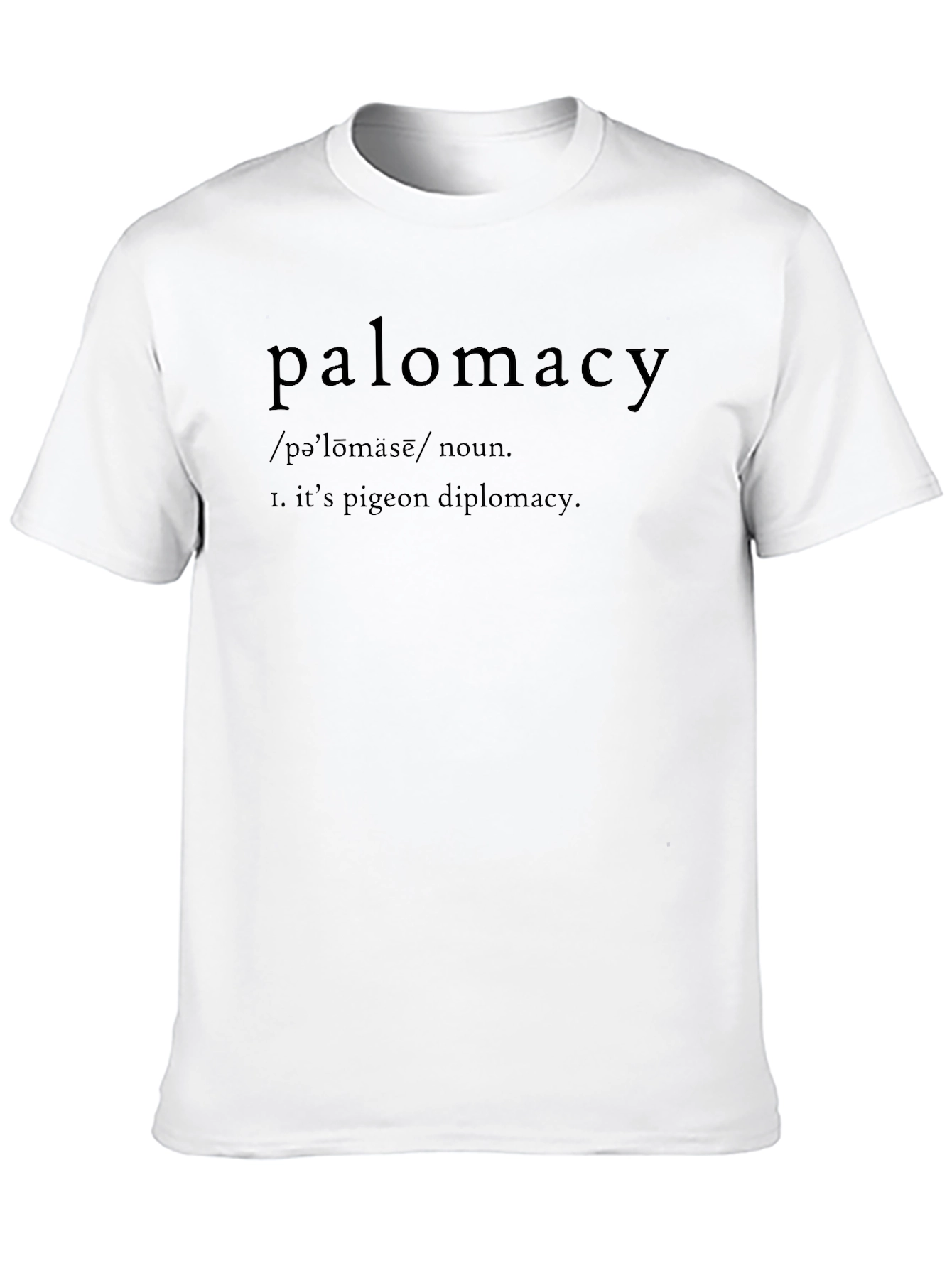 Palomacy Pigeon Diplomacy Definition T-Shirt