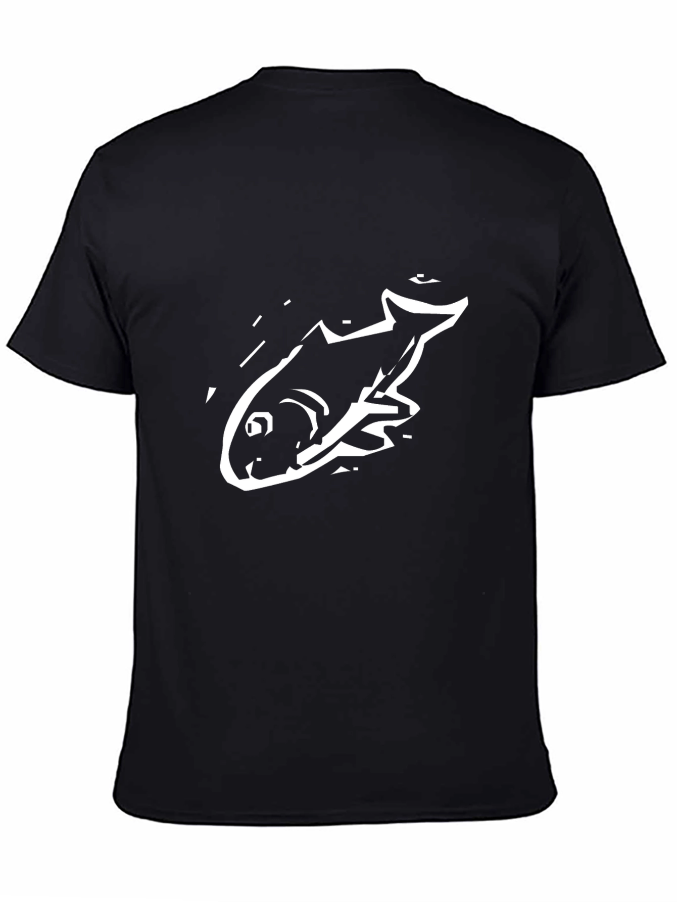 Cool Black Fish Graphic Tee for Men