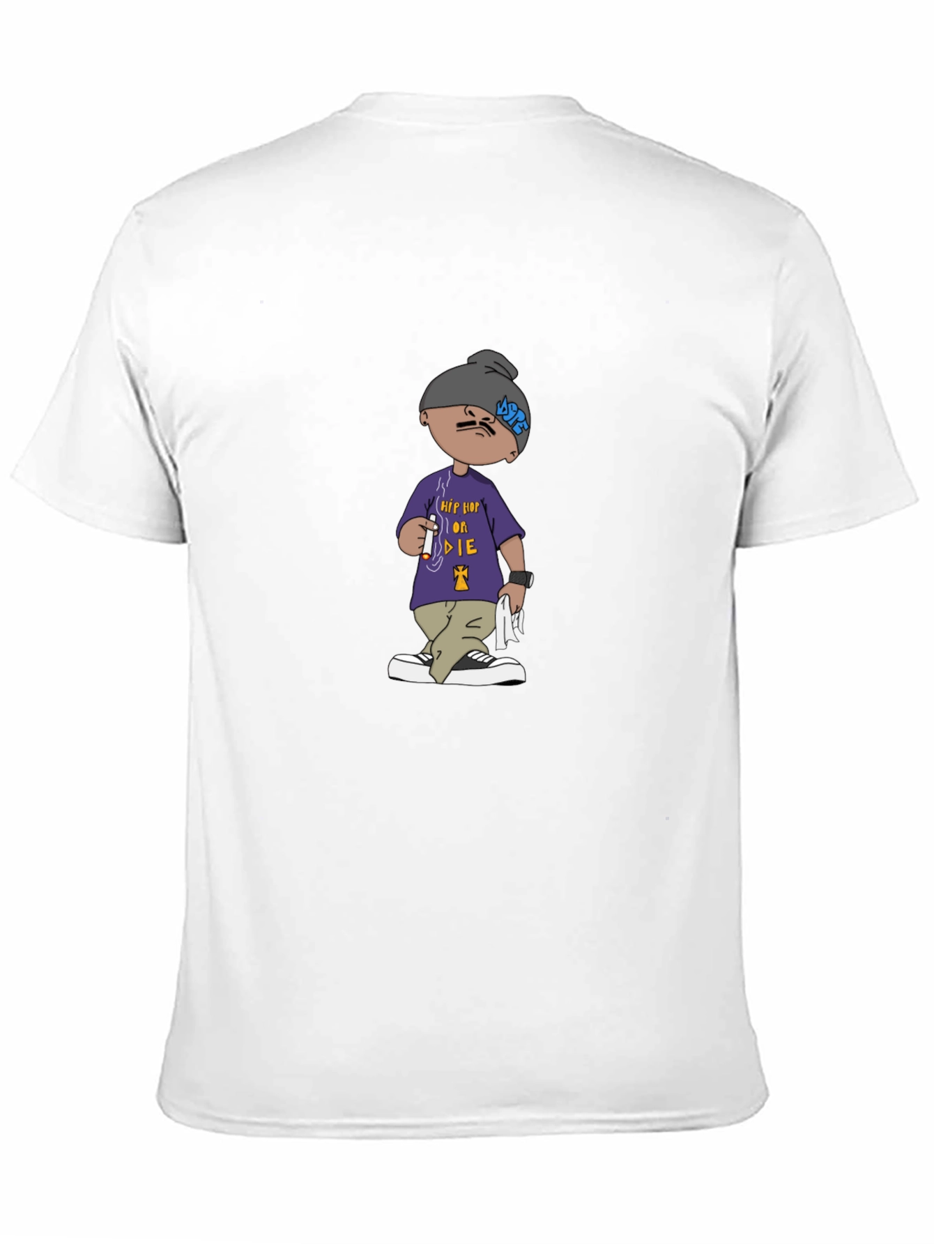 Hip Hop or Die Cartoon Graphic Tee