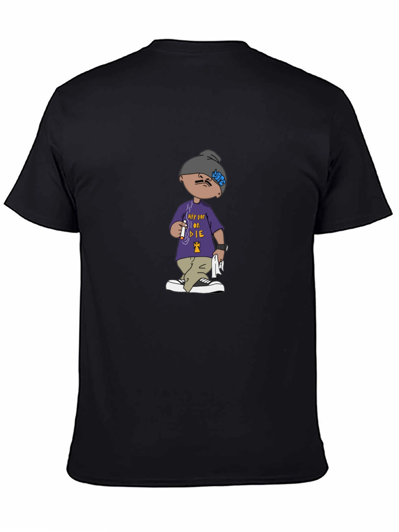 Hip Hop or Die Cartoon Graphic Tee