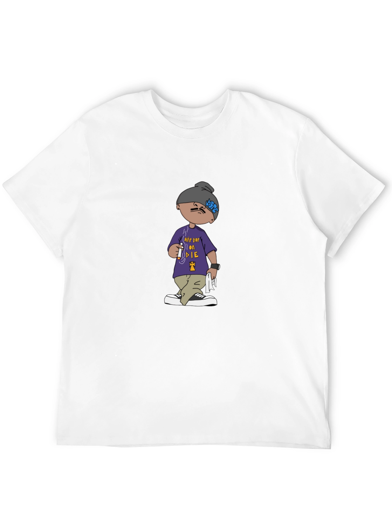 Hip Hop or Die Cartoon Graphic Tee