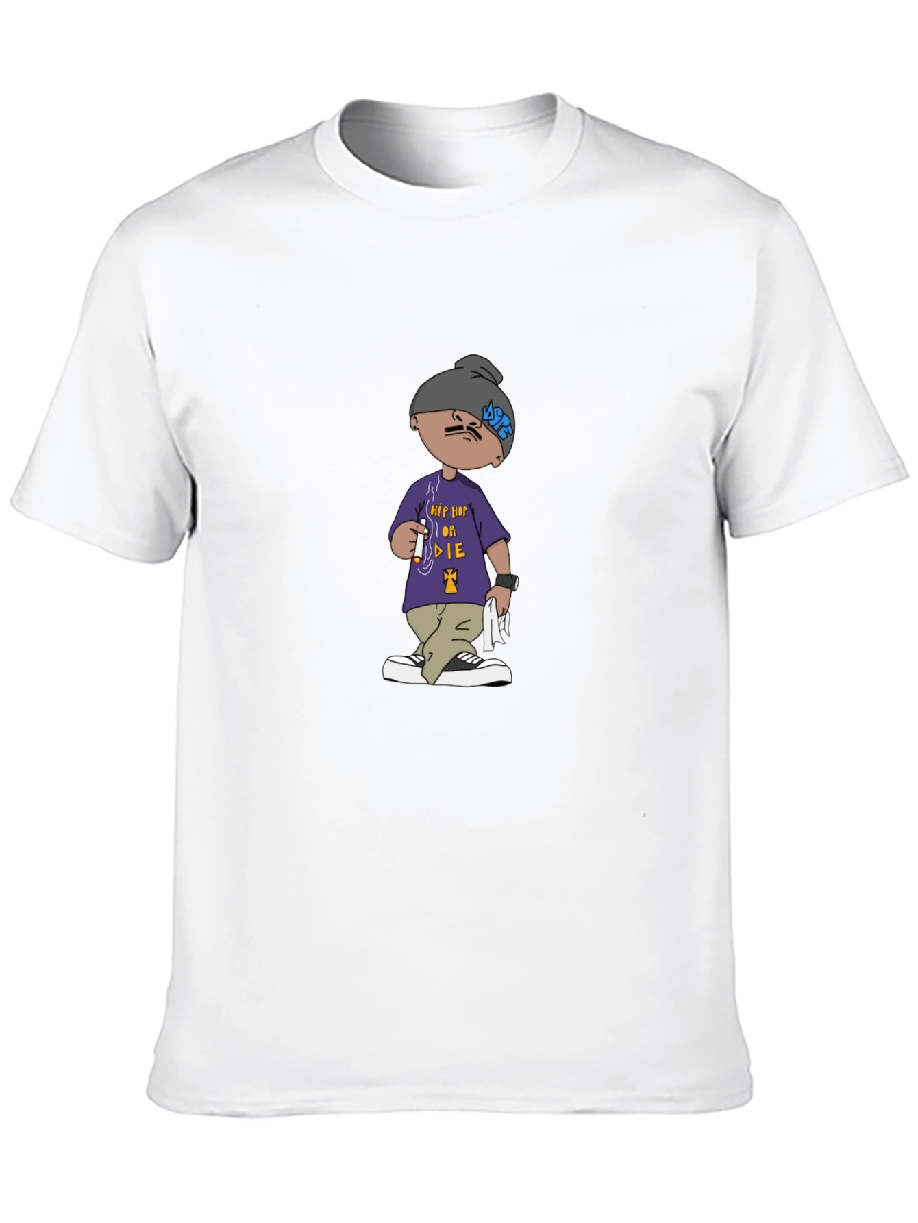 Hip Hop or Die Cartoon Graphic Tee