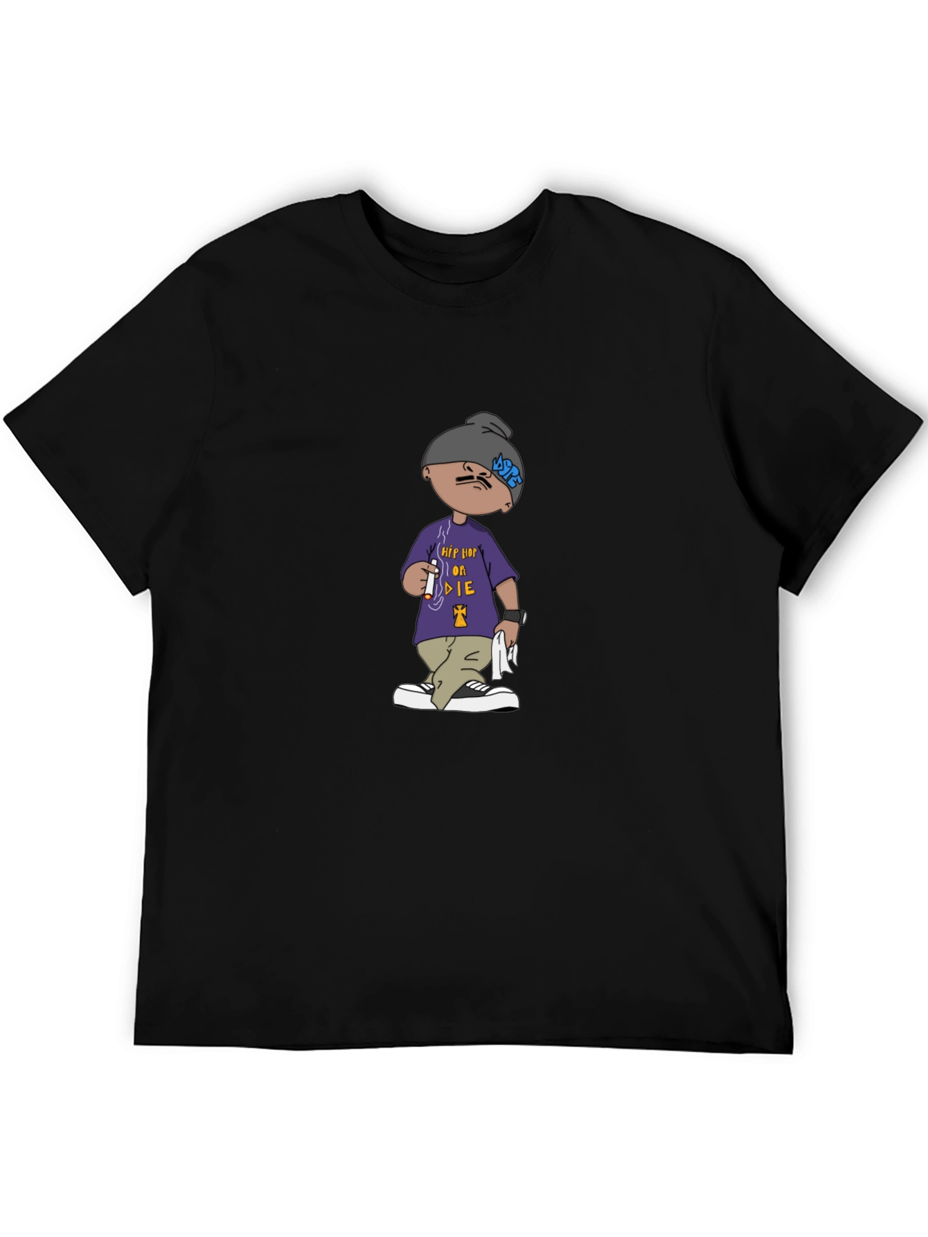 Hip Hop or Die Cartoon Graphic Tee