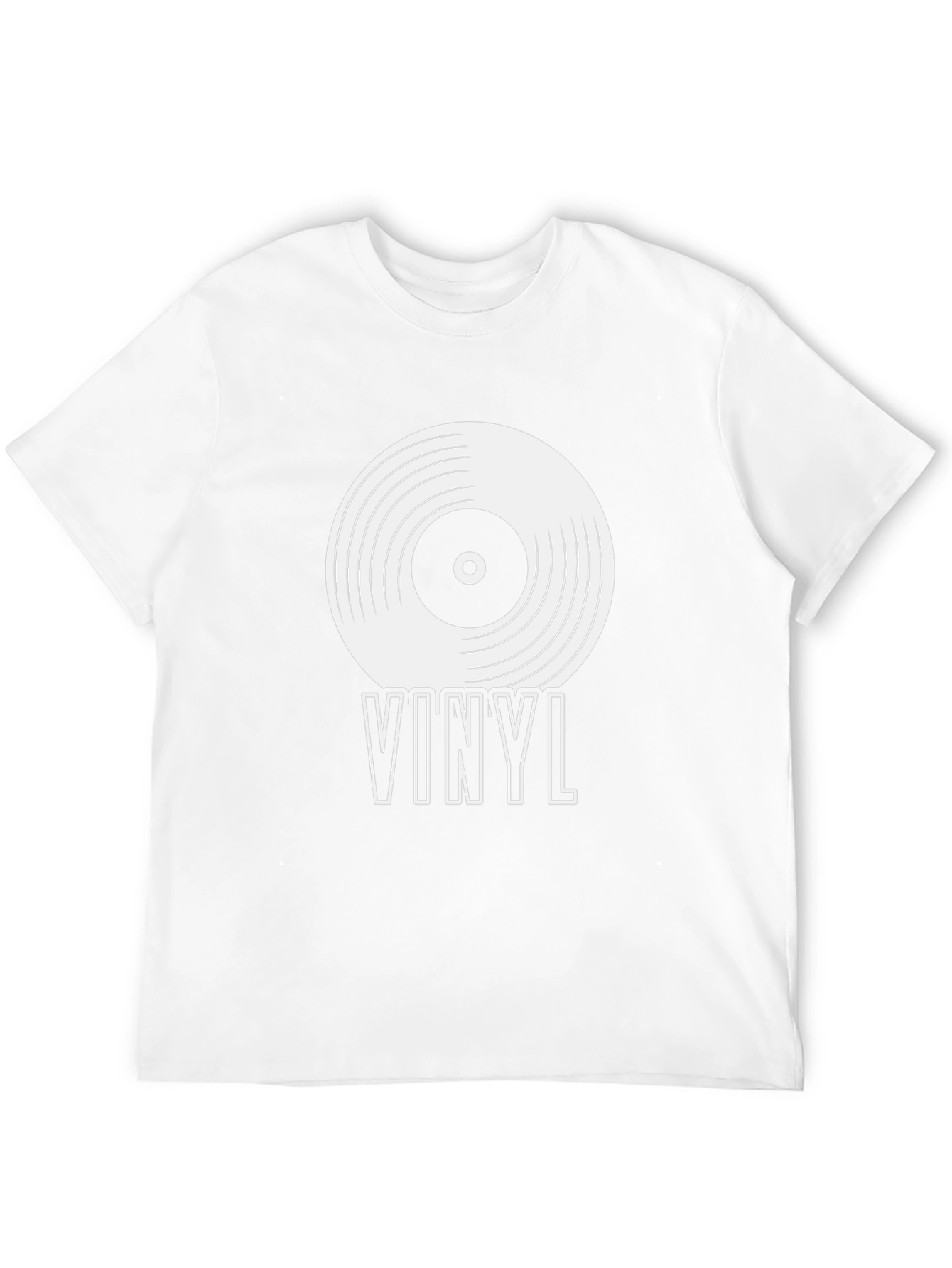 Vinyl Record Graphic Tee - Black