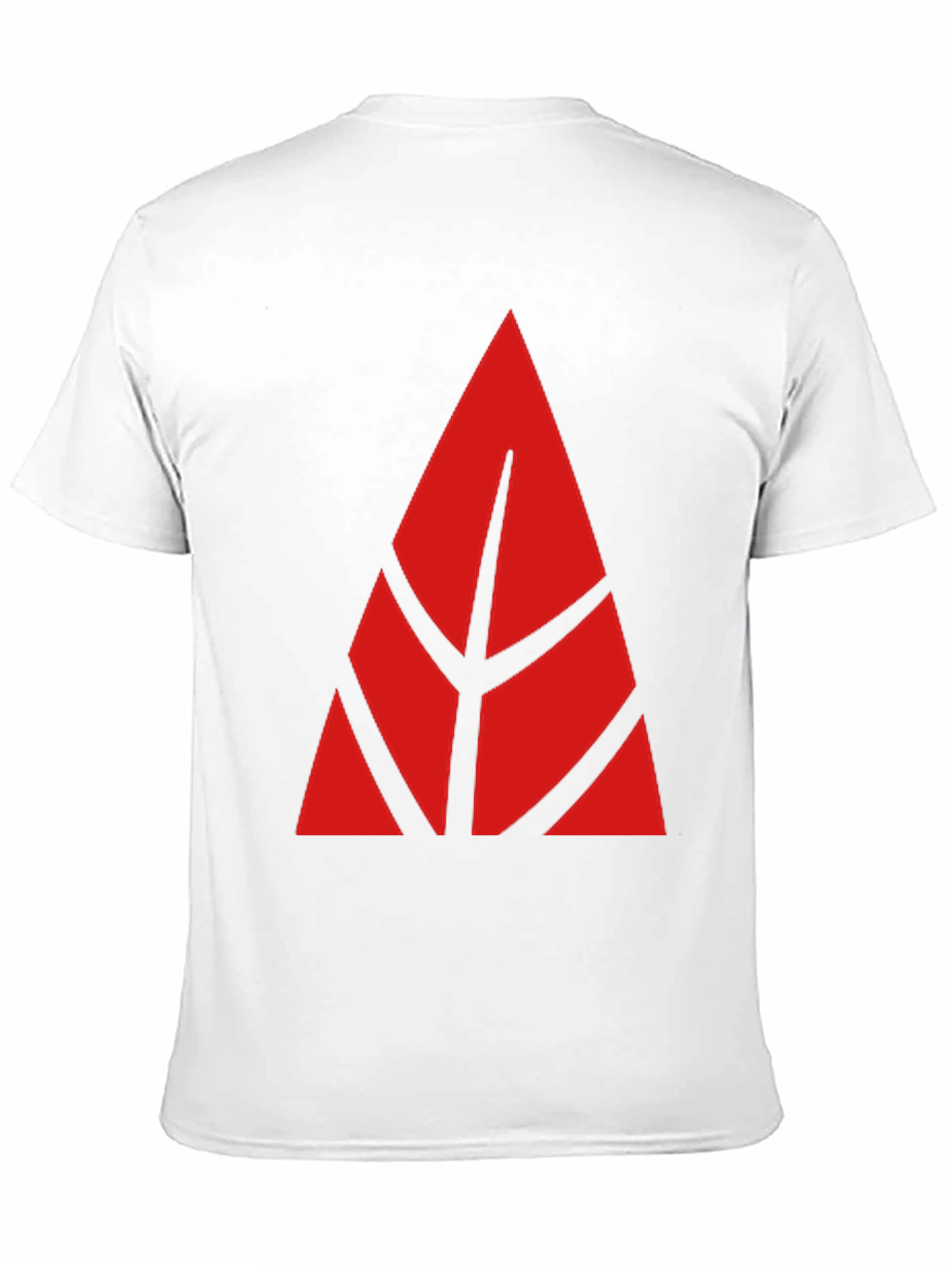 Geometric Red Design Black T-Shirt