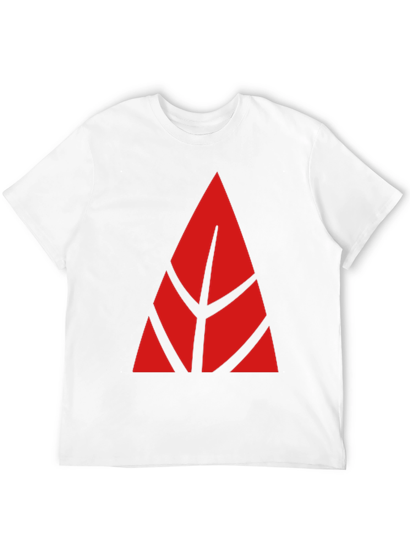 Geometric Red Design Black T-Shirt
