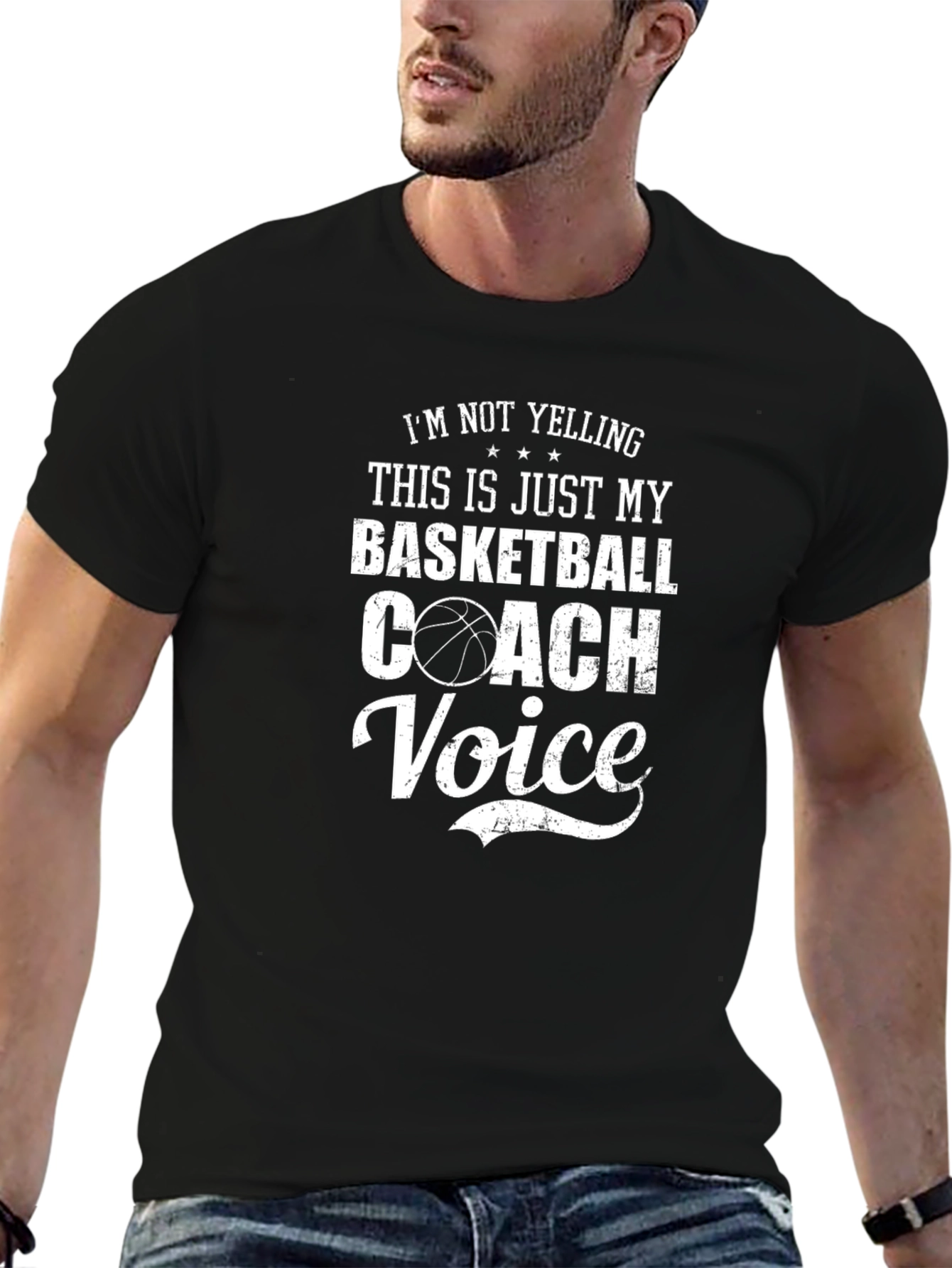 Basketball Coach Voice Graphic Tee