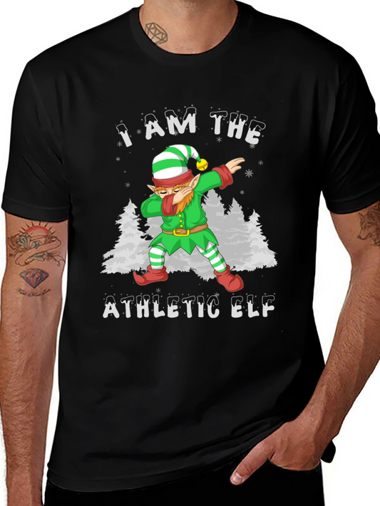 Athletic Elf Christmas Holiday T-Shirt