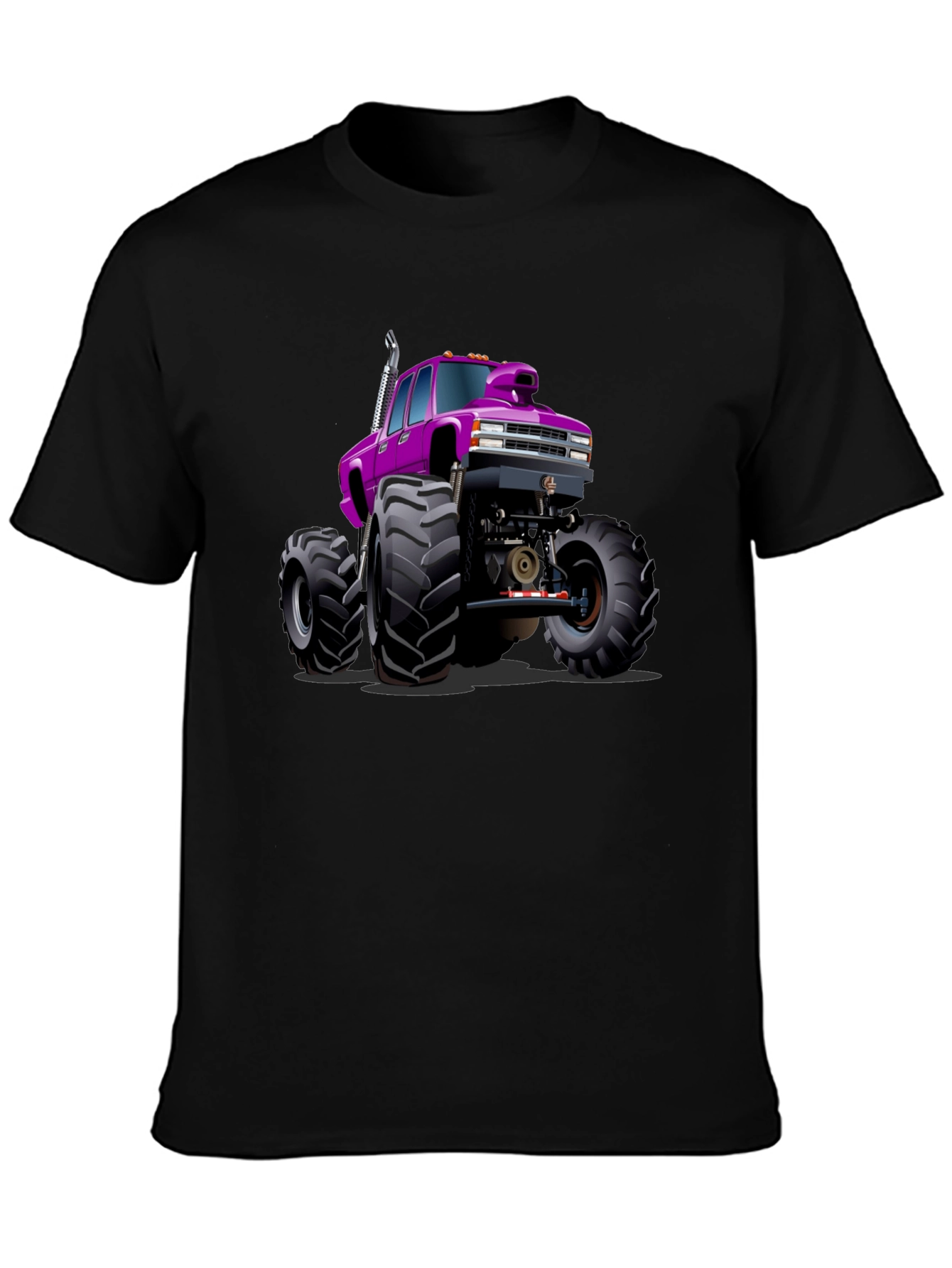 Monster Truck Graphic Tee - Bold Black Cotton