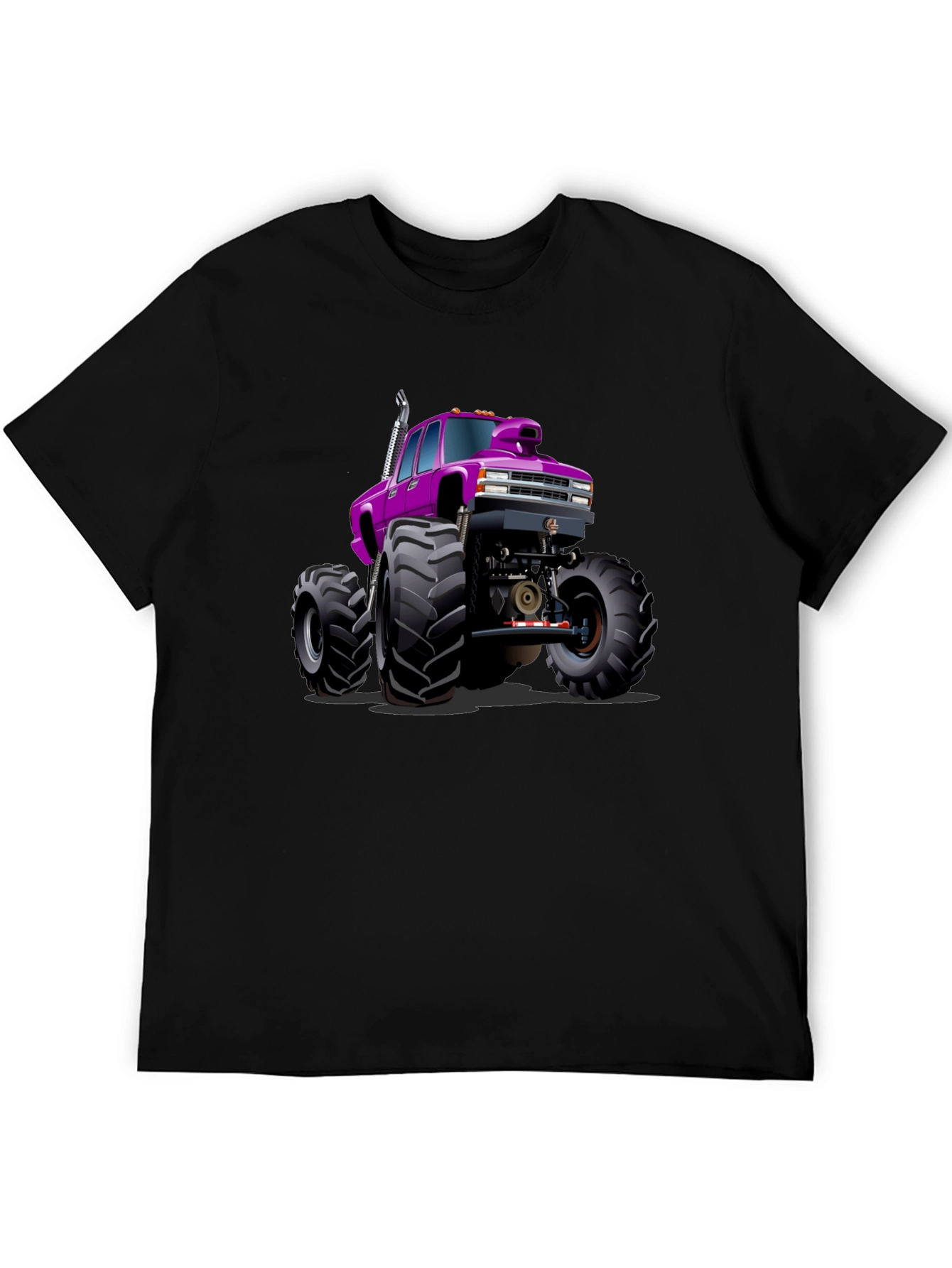 Monster Truck Graphic Tee - Bold Black Cotton