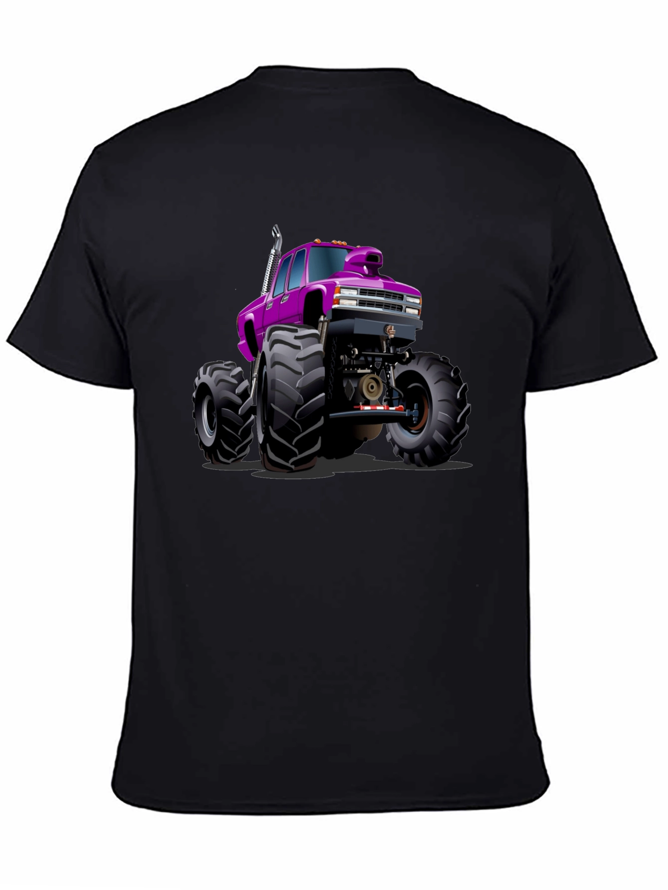 Monster Truck Graphic Tee - Bold Black Cotton