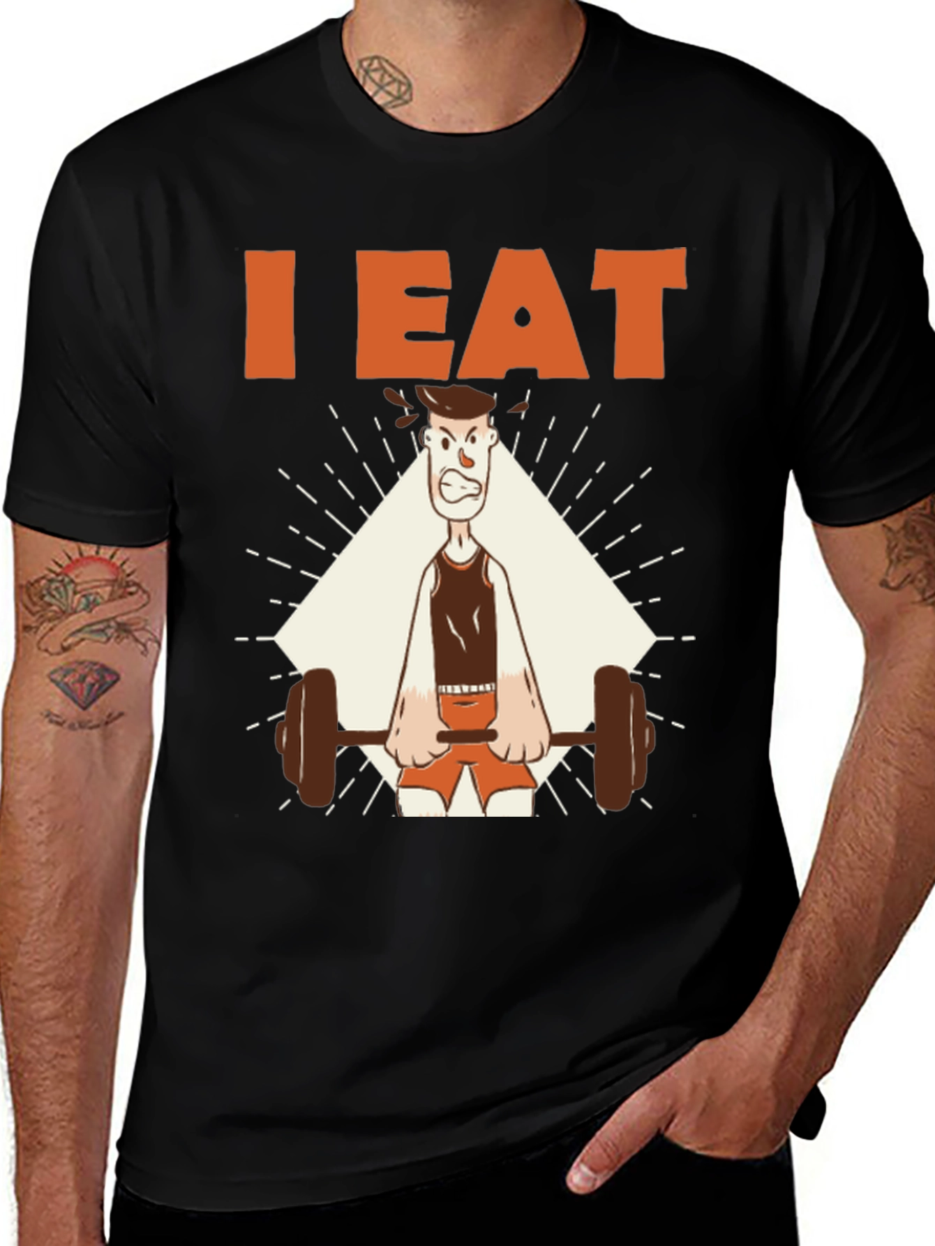 I Eat Weights Graphic T-Shirt