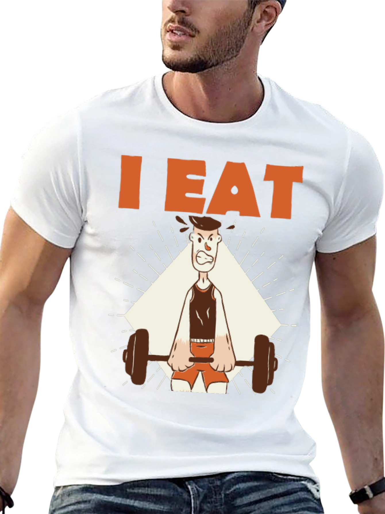 I Eat Weights Graphic T-Shirt