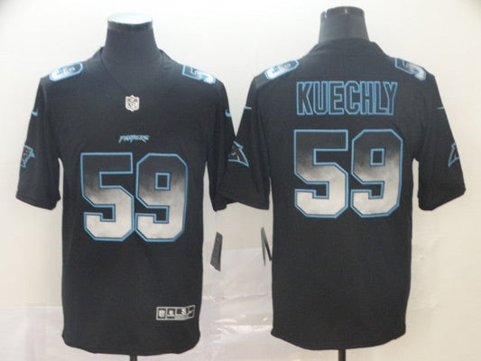 Men's Carolina Panthers #59 Luke Kuechly Black Game Jerseys